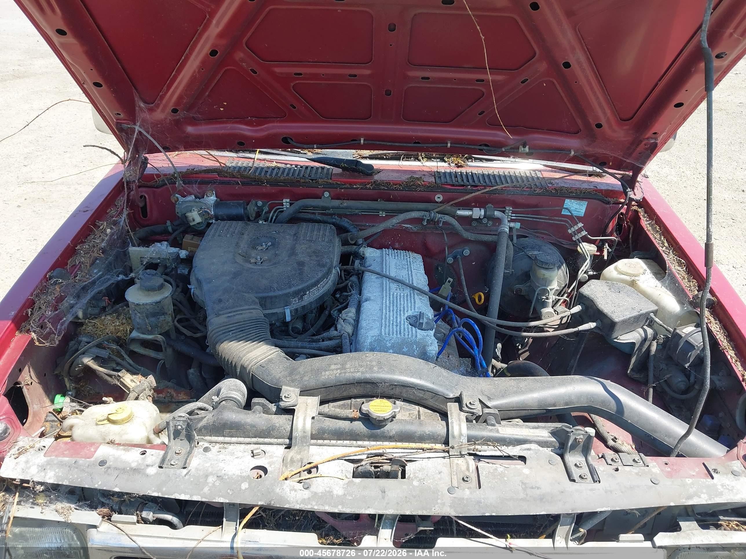 1996 Nissan Truck King Cab Se/king Cab Xe Red vin: 1N6SD16S7TC329709