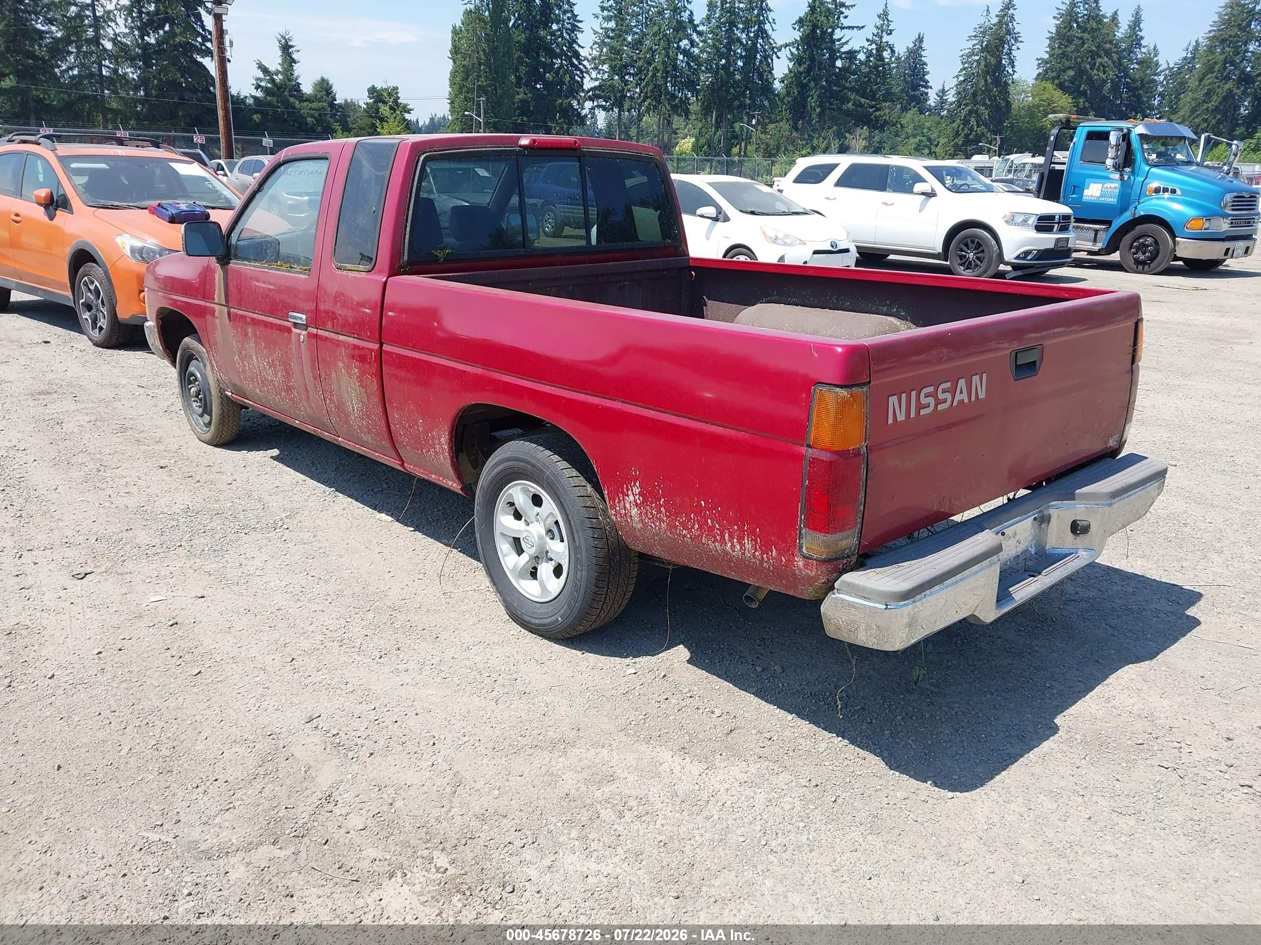 1996 Nissan Truck King Cab Se/king Cab Xe Red vin: 1N6SD16S7TC329709