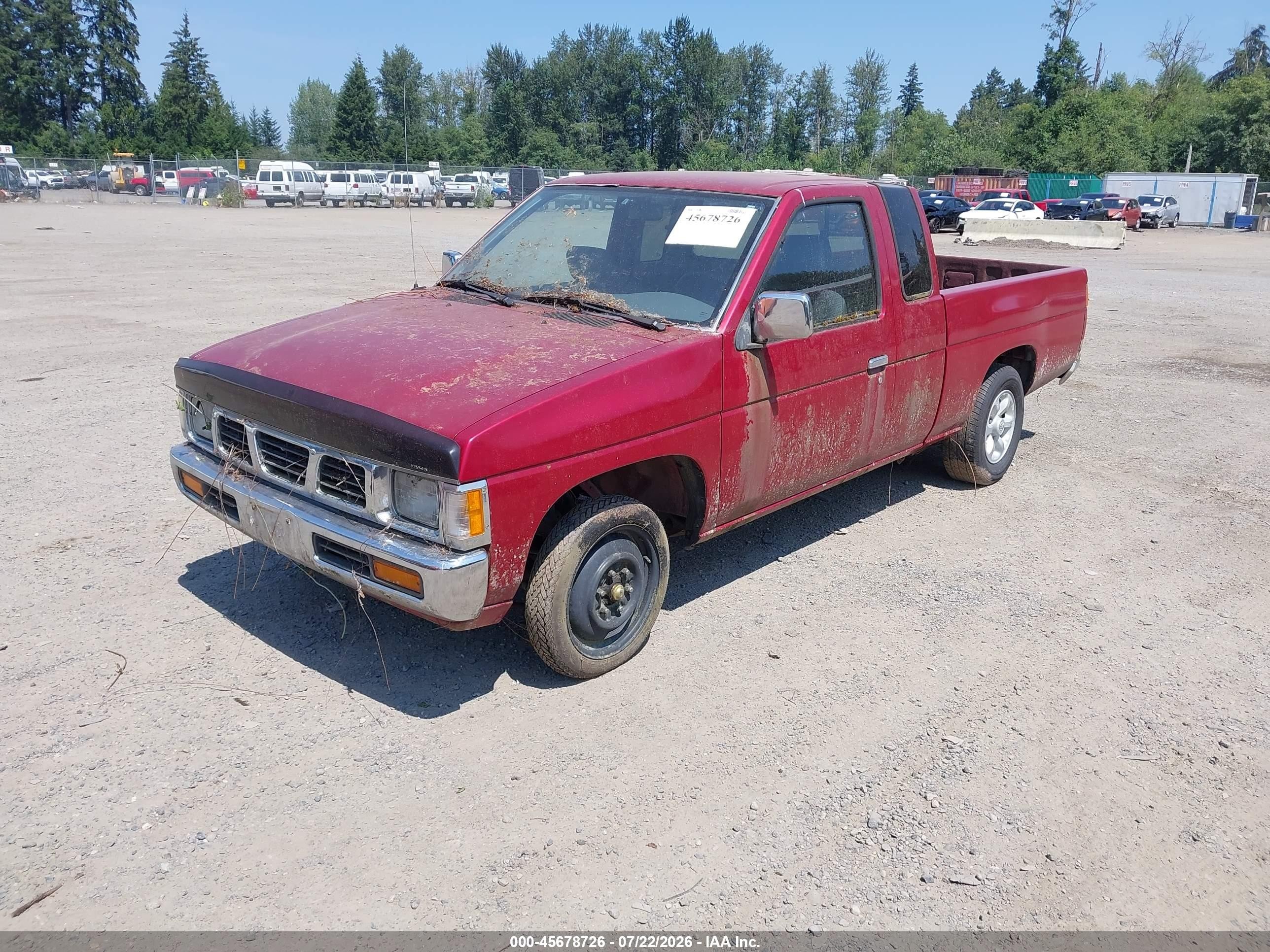 1996 Nissan Truck King Cab Se/king Cab Xe Red vin: 1N6SD16S7TC329709