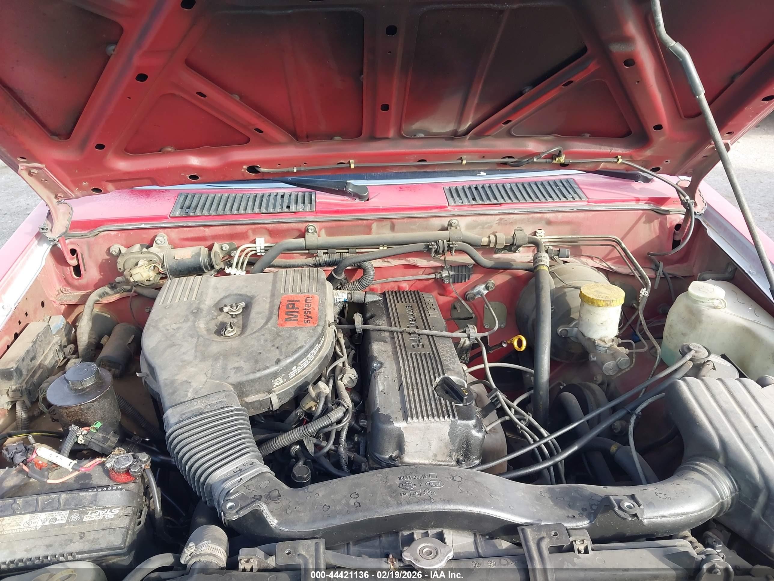 1991 Nissan Truck King Cab Red vin: 1N6SD16S8MC412597