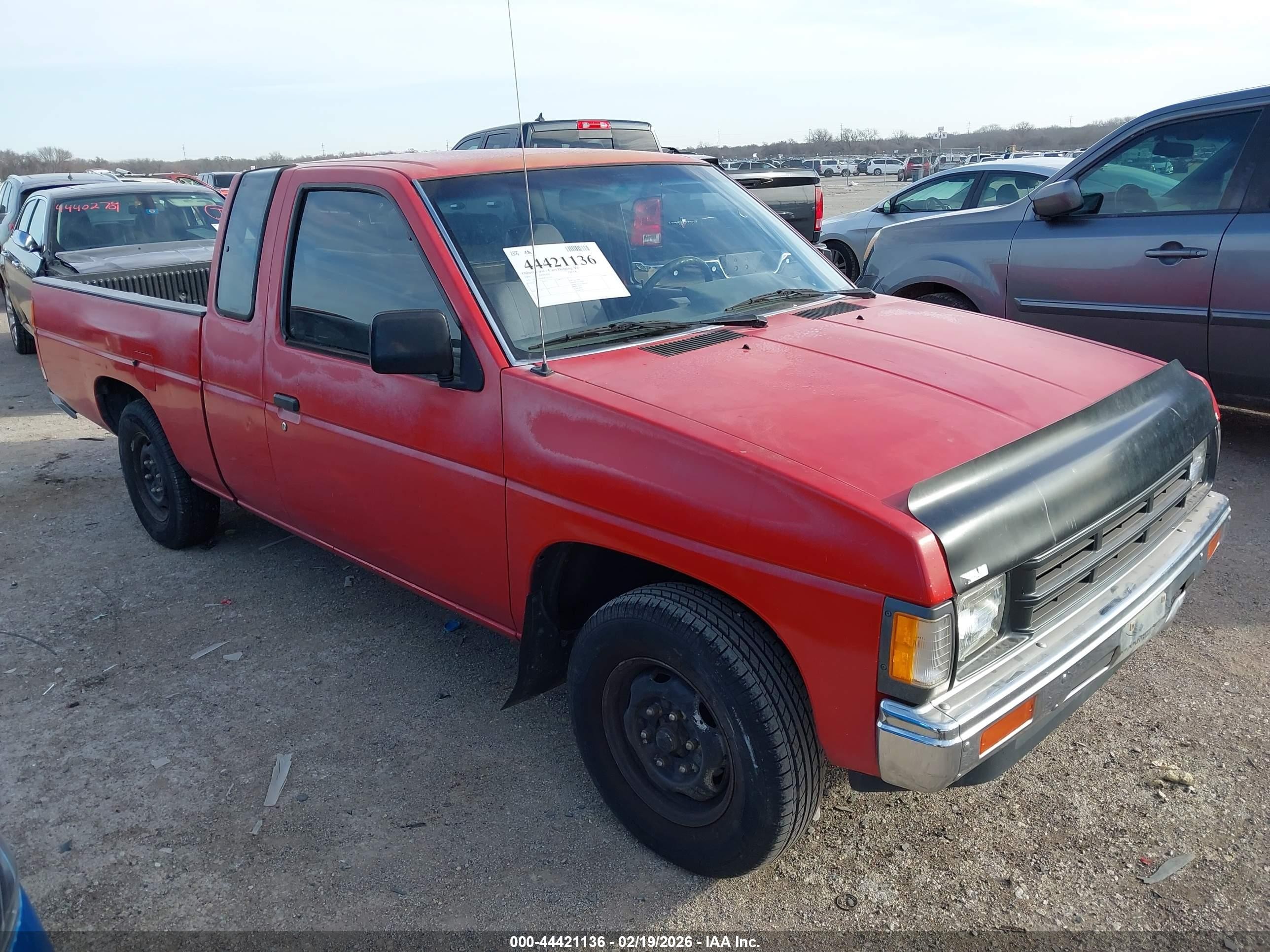 1991 Nissan Truck King Cab Red vin: 1N6SD16S8MC412597