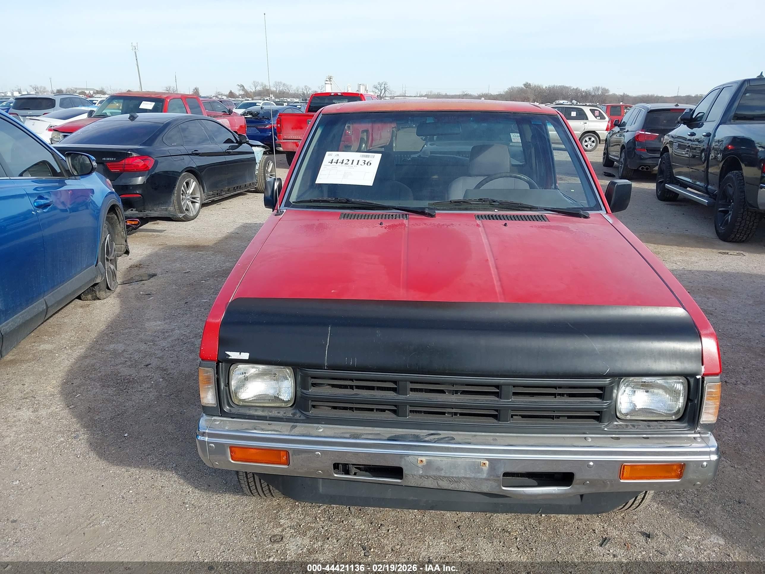 1991 Nissan Truck King Cab Red vin: 1N6SD16S8MC412597