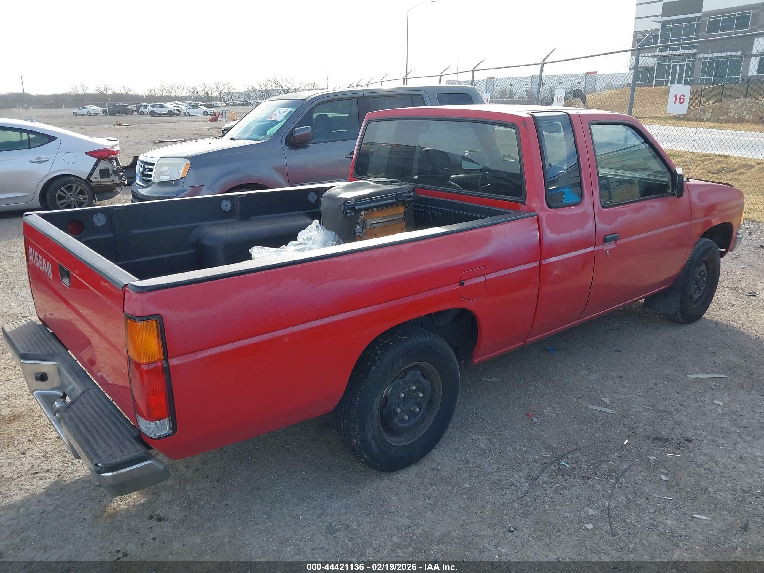 1991 Nissan Truck King Cab Red vin: 1N6SD16S8MC412597