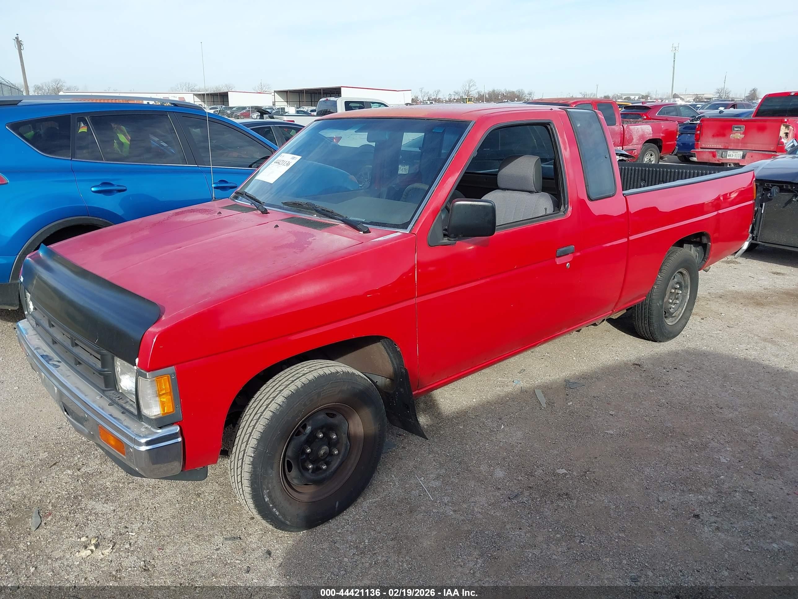 1991 Nissan Truck King Cab Red vin: 1N6SD16S8MC412597