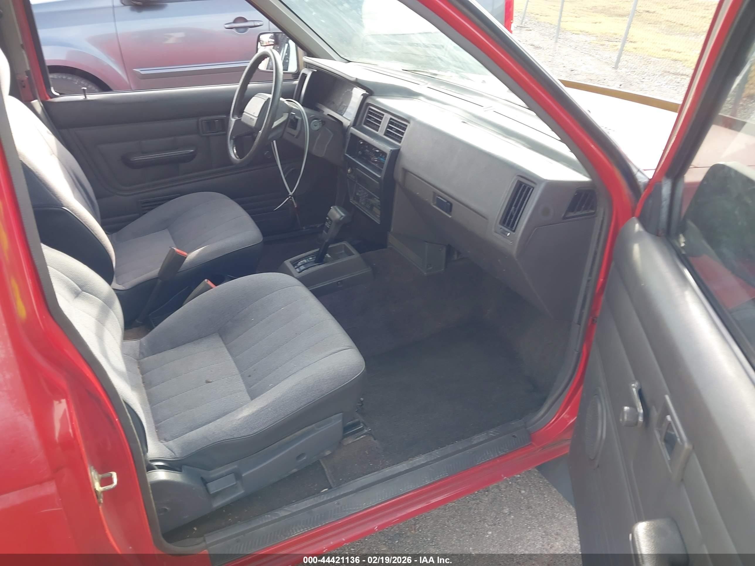 1991 Nissan Truck King Cab Red vin: 1N6SD16S8MC412597
