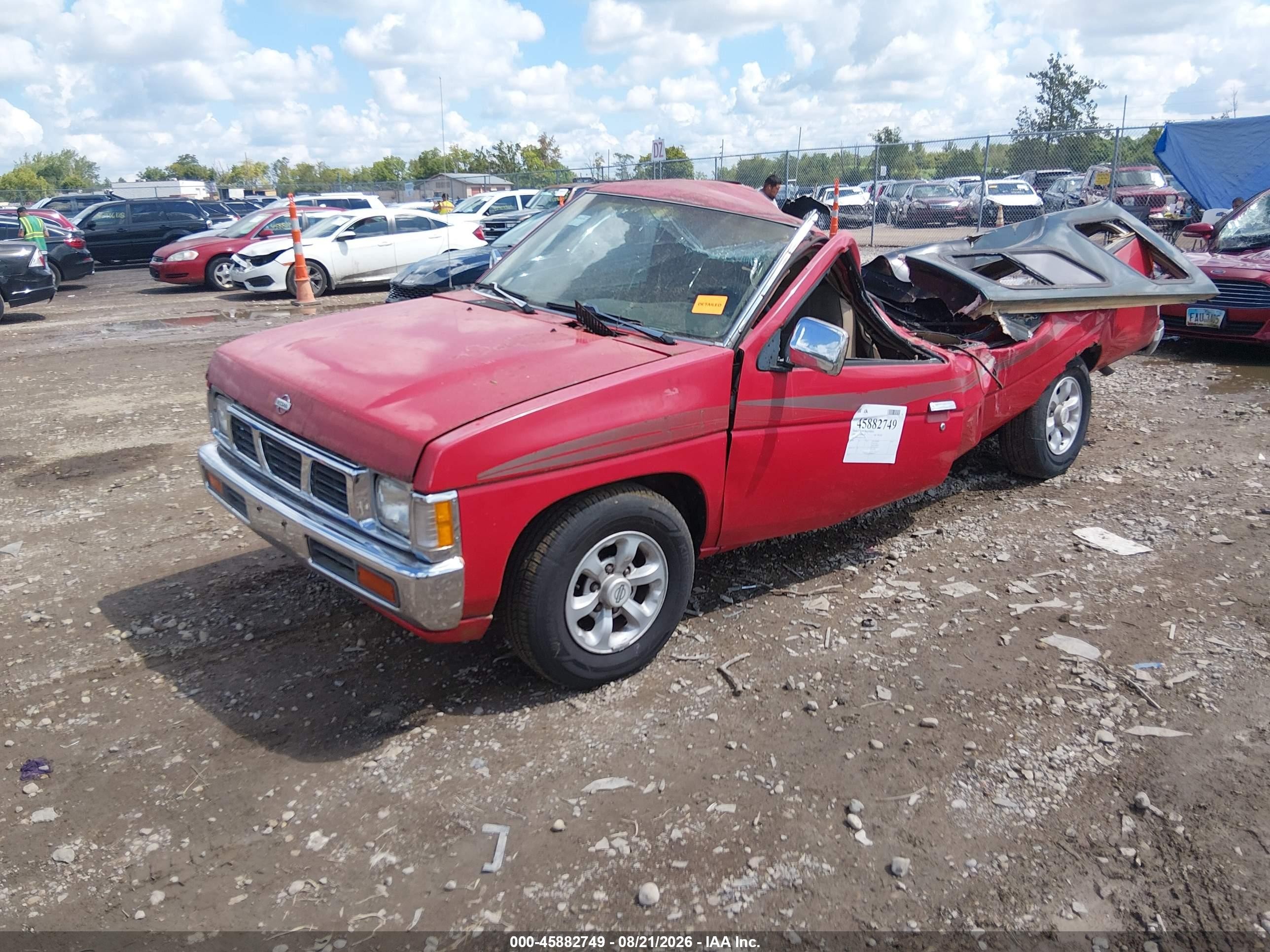 1997 Nissan 4x2 Truck Se/xe Red vin: 1N6SD16S8VC351494