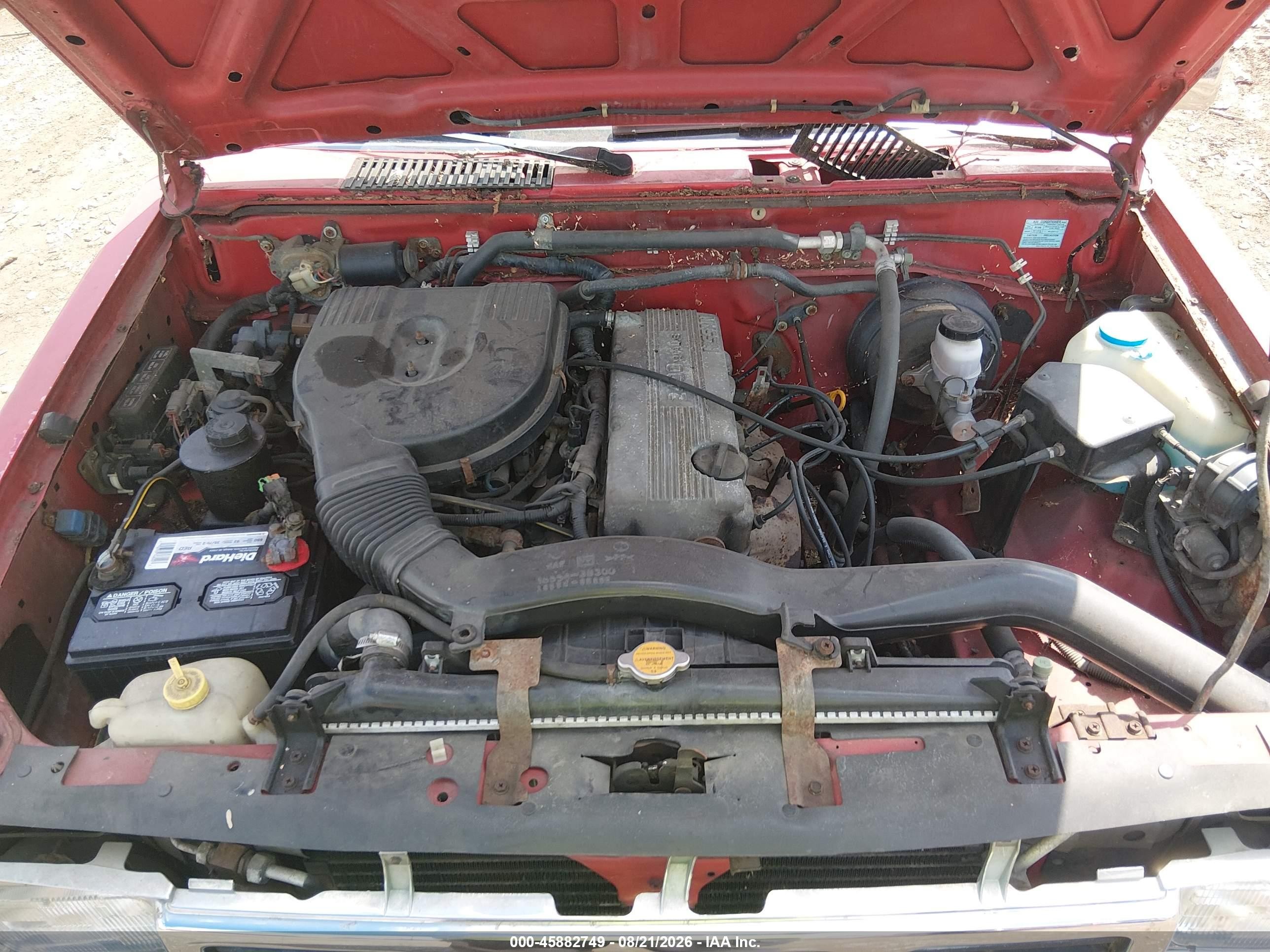 1997 Nissan 4x2 Truck Se/xe Red vin: 1N6SD16S8VC351494
