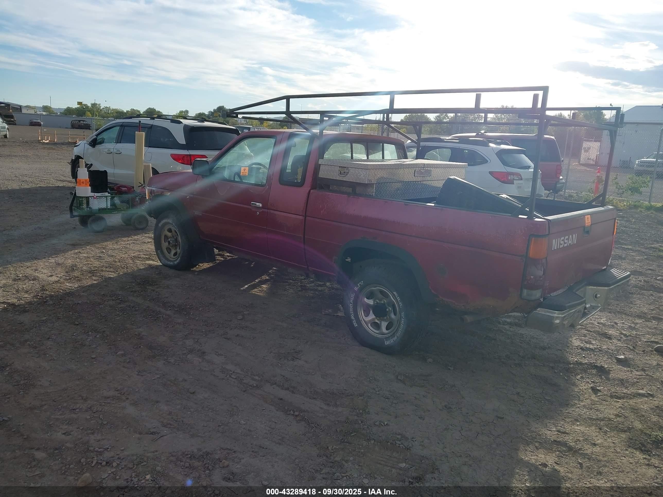 1990 Nissan D21 King Cab Red vin: 1N6SD16Y1LC340774
