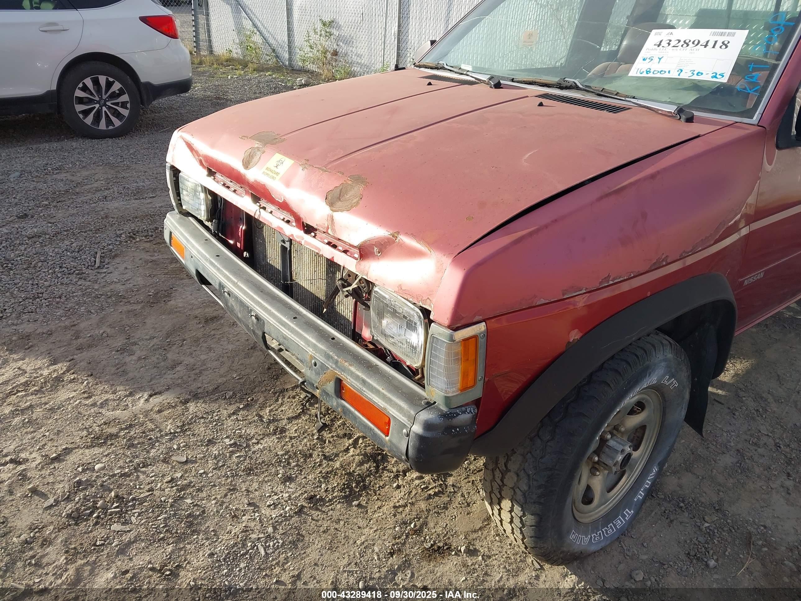 1990 Nissan D21 King Cab Red vin: 1N6SD16Y1LC340774