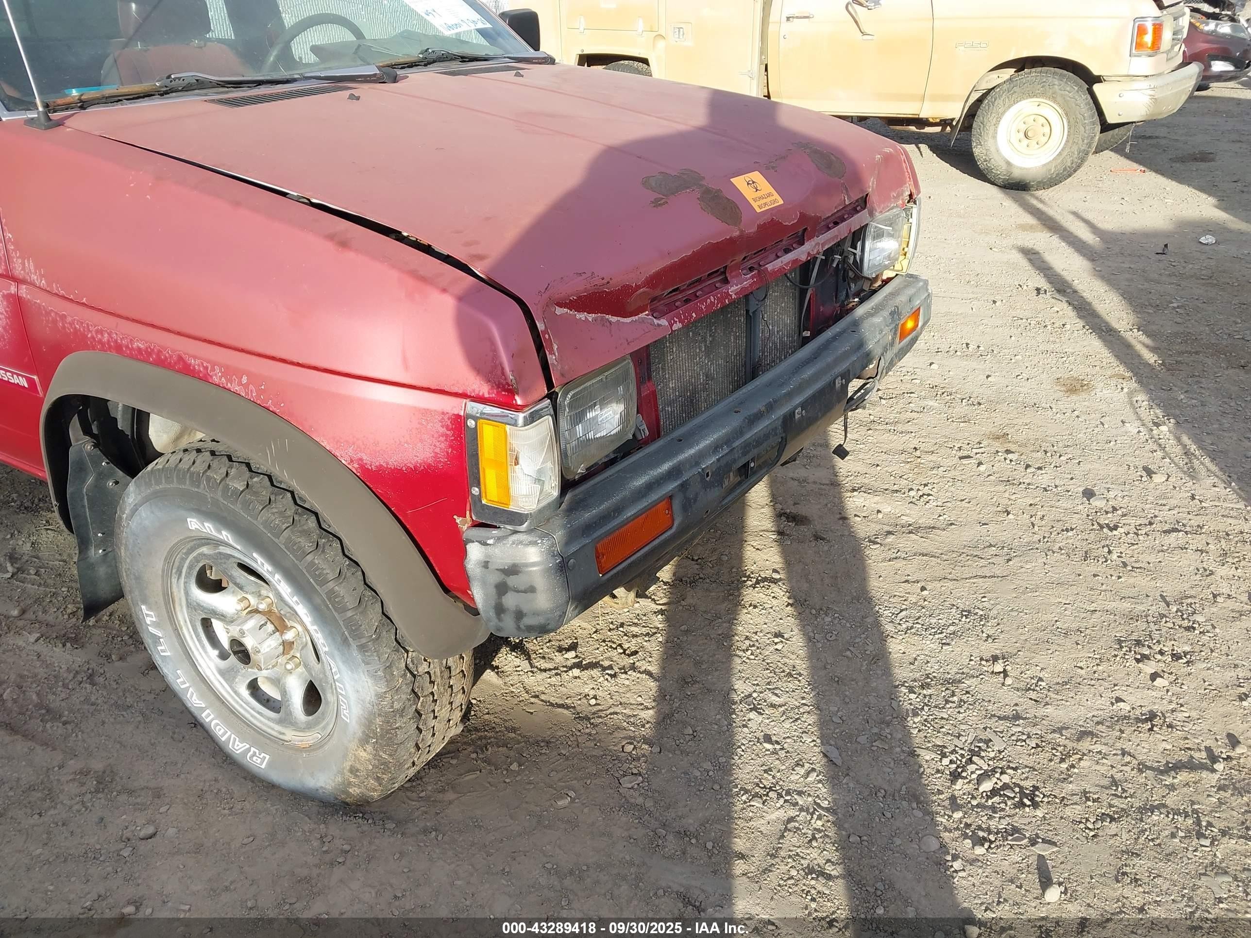 1990 Nissan D21 King Cab Red vin: 1N6SD16Y1LC340774