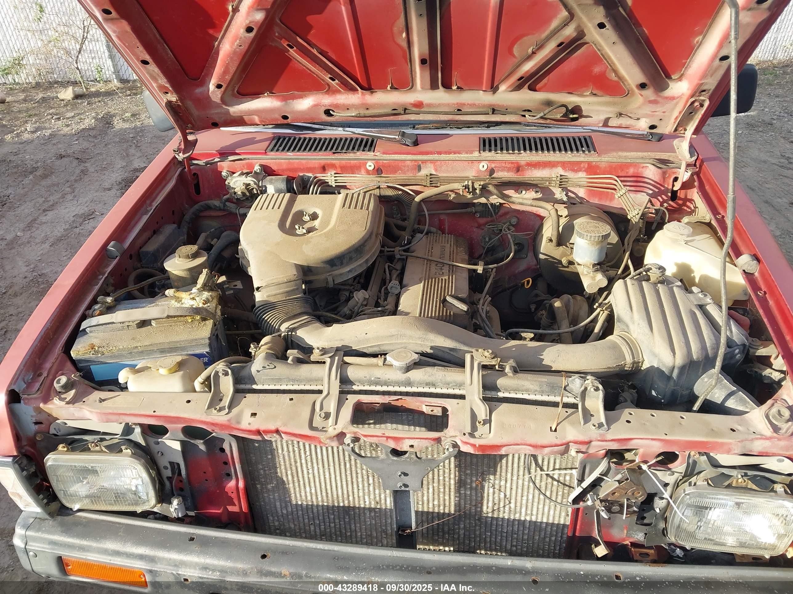 1990 Nissan D21 King Cab Red vin: 1N6SD16Y1LC340774