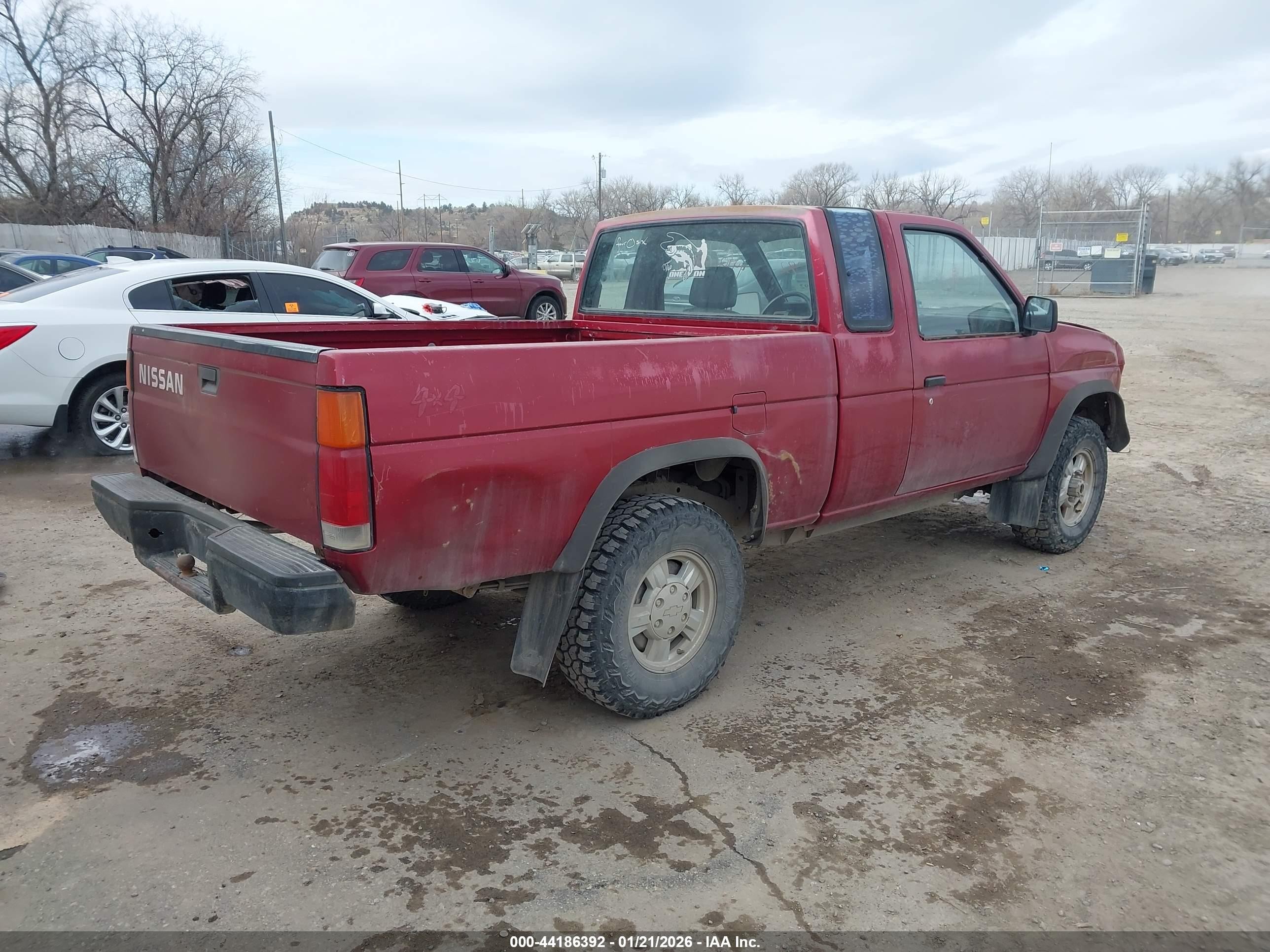 1991 Nissan Truck King Cab Maroon vin: 1N6SD16Y4MC417879