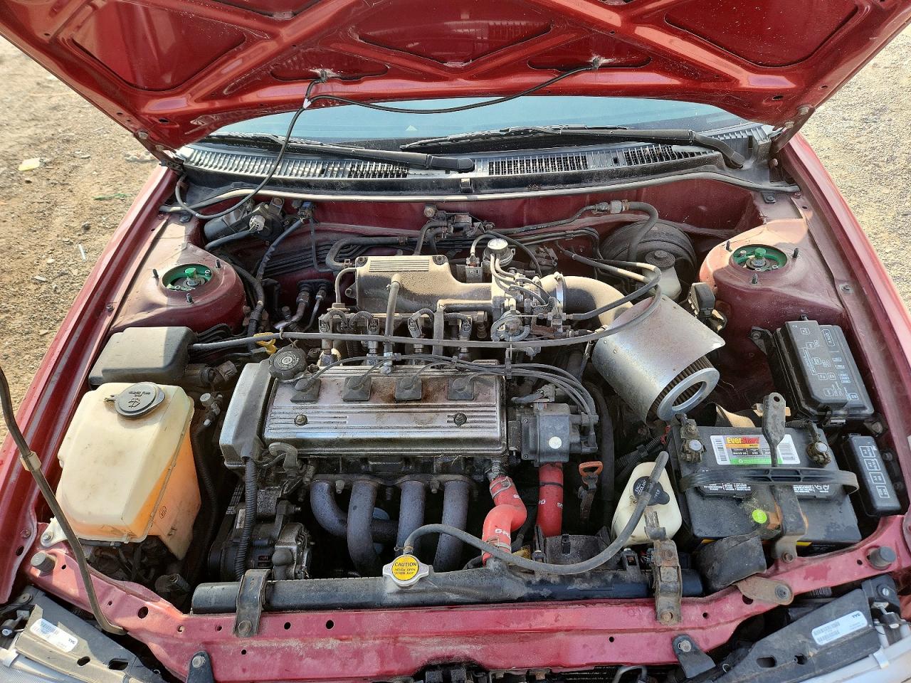 1995 Toyota Corolla Le Maroon vin: 1NXAE00B4SZ266197