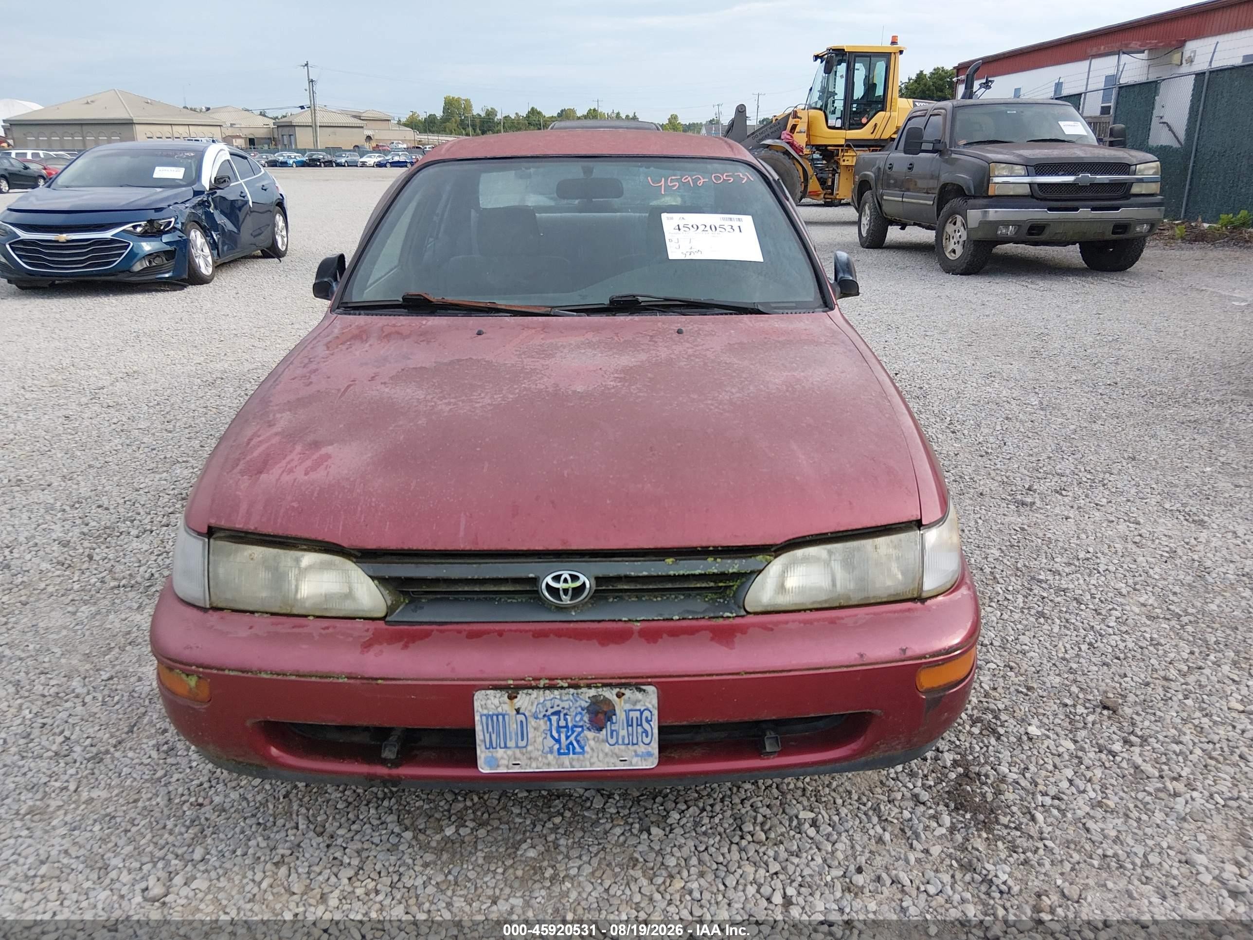 1995 Toyota Corolla   Red vin: 1NXAE04B0SZ351998