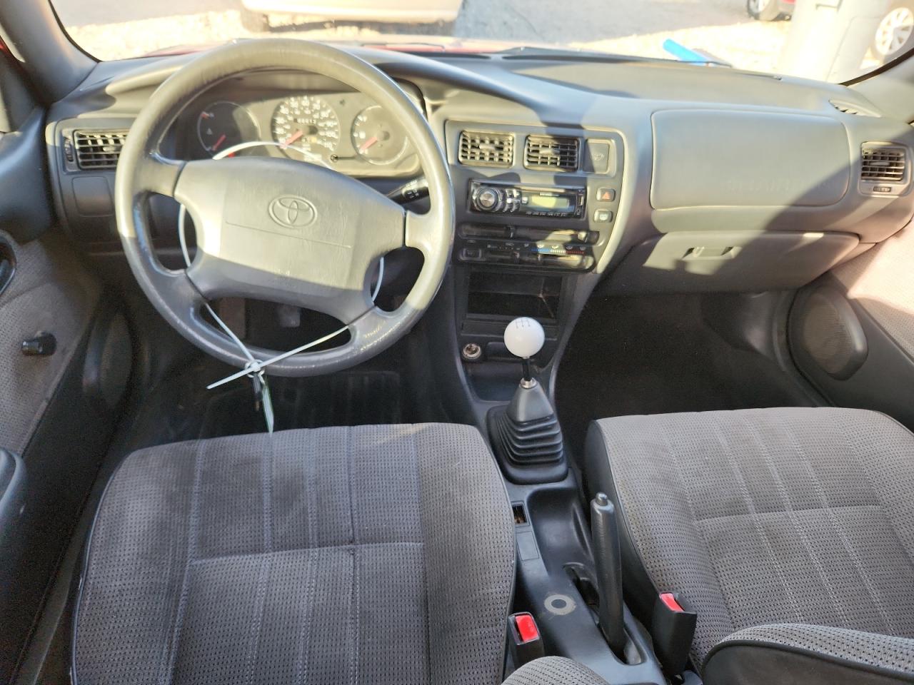 1995 Toyota Corolla Red vin: 1NXAE04BXSZ278557