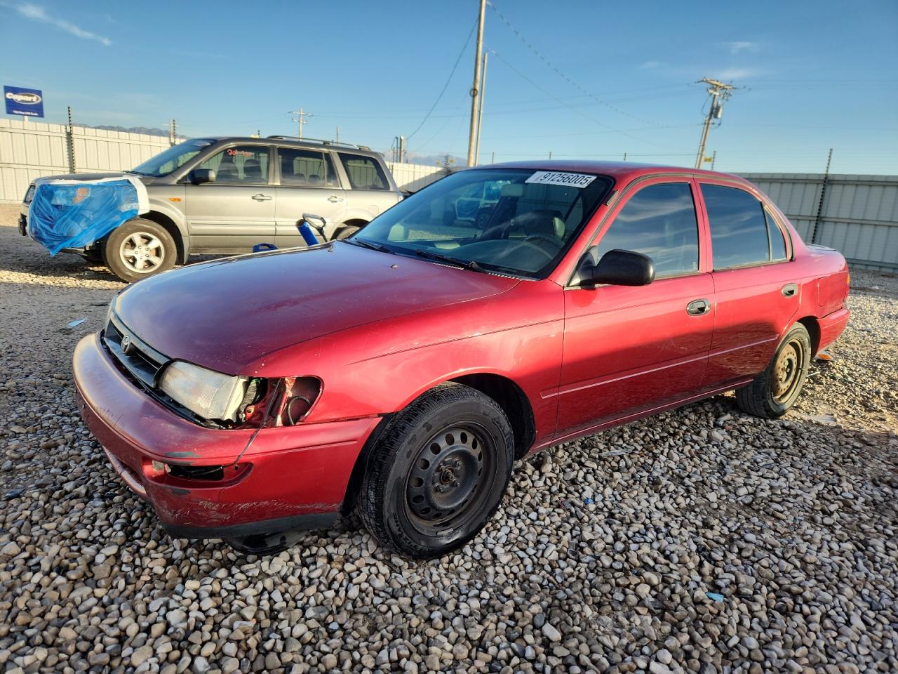 1995 Toyota Corolla Red vin: 1NXAE04BXSZ278557