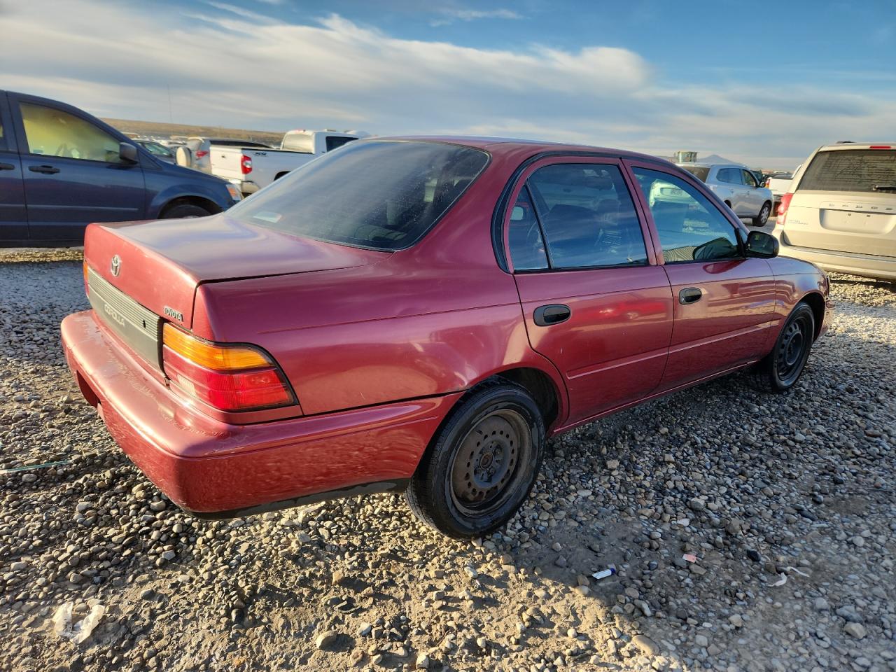 1995 Toyota Corolla Red vin: 1NXAE04BXSZ278557