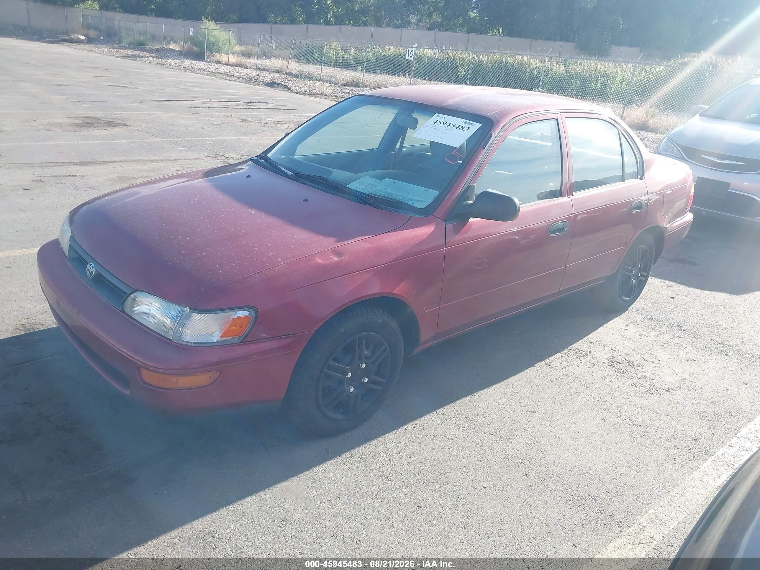 1993 Toyota Corolla   Red vin: 1NXAE04E7PZ088488