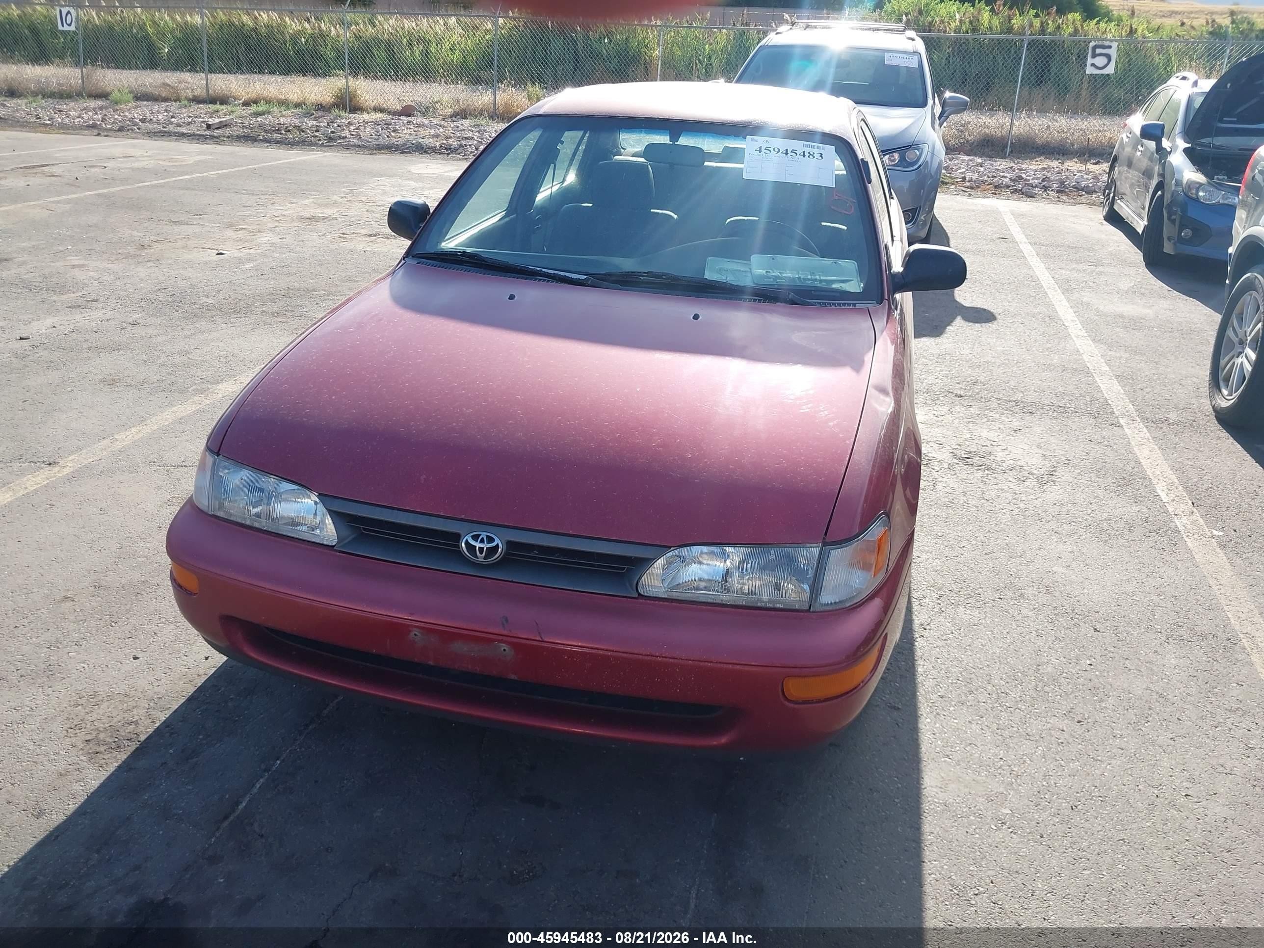 1993 Toyota Corolla   Red vin: 1NXAE04E7PZ088488