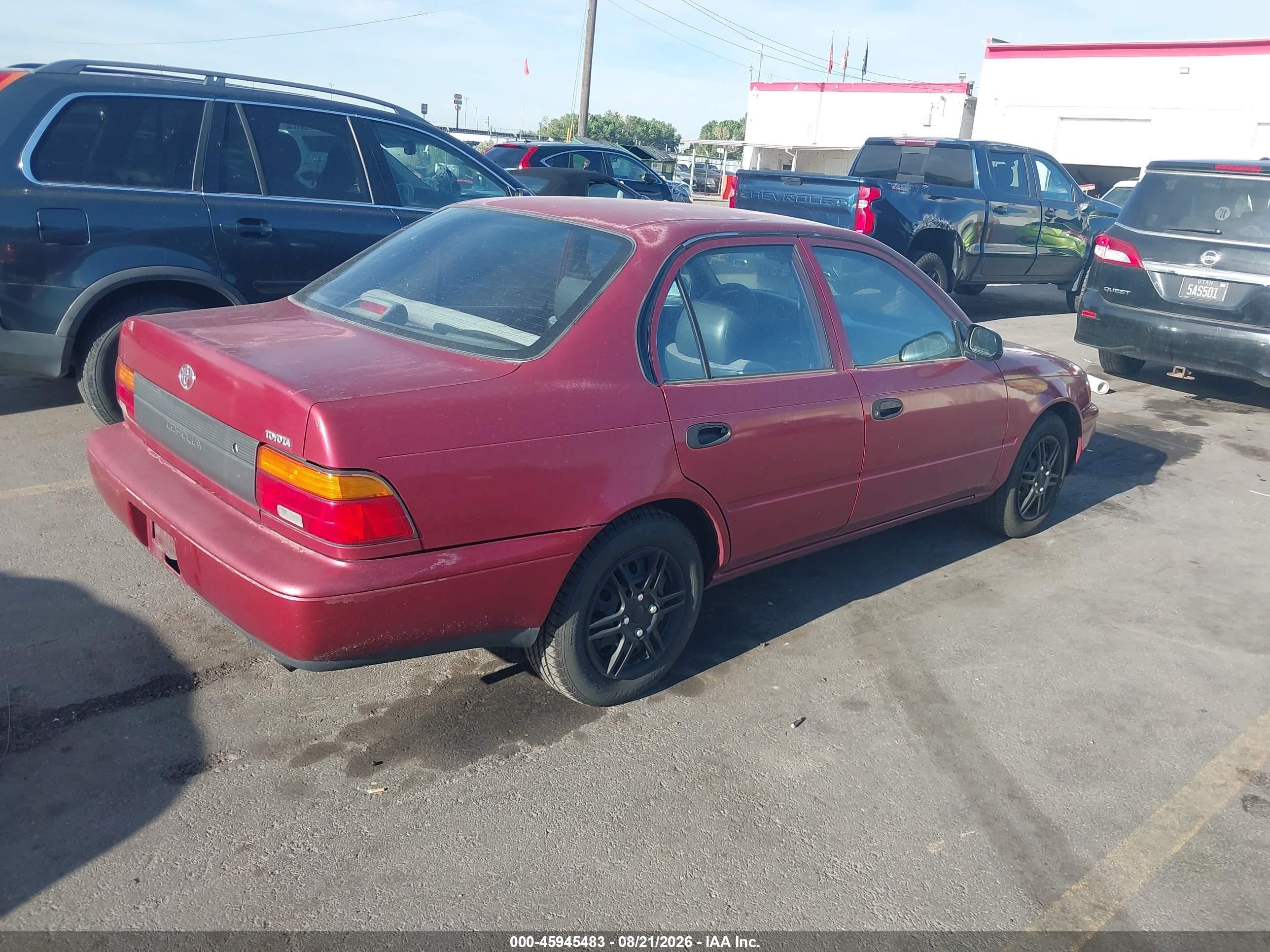 1993 Toyota Corolla   Red vin: 1NXAE04E7PZ088488