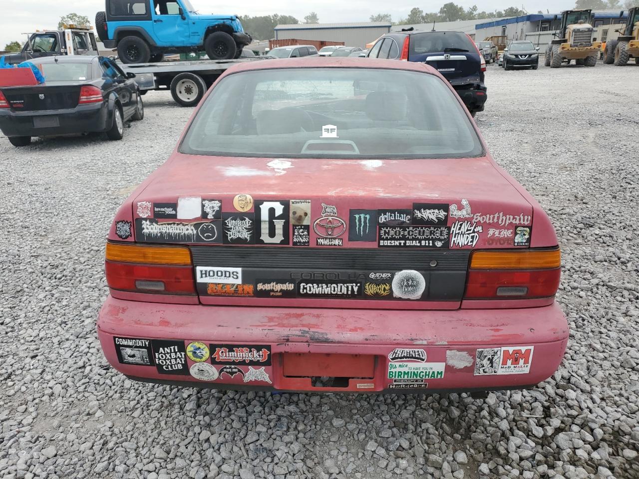 1993 Toyota Corolla Красный vin: 1NXAE04E9PZ090808