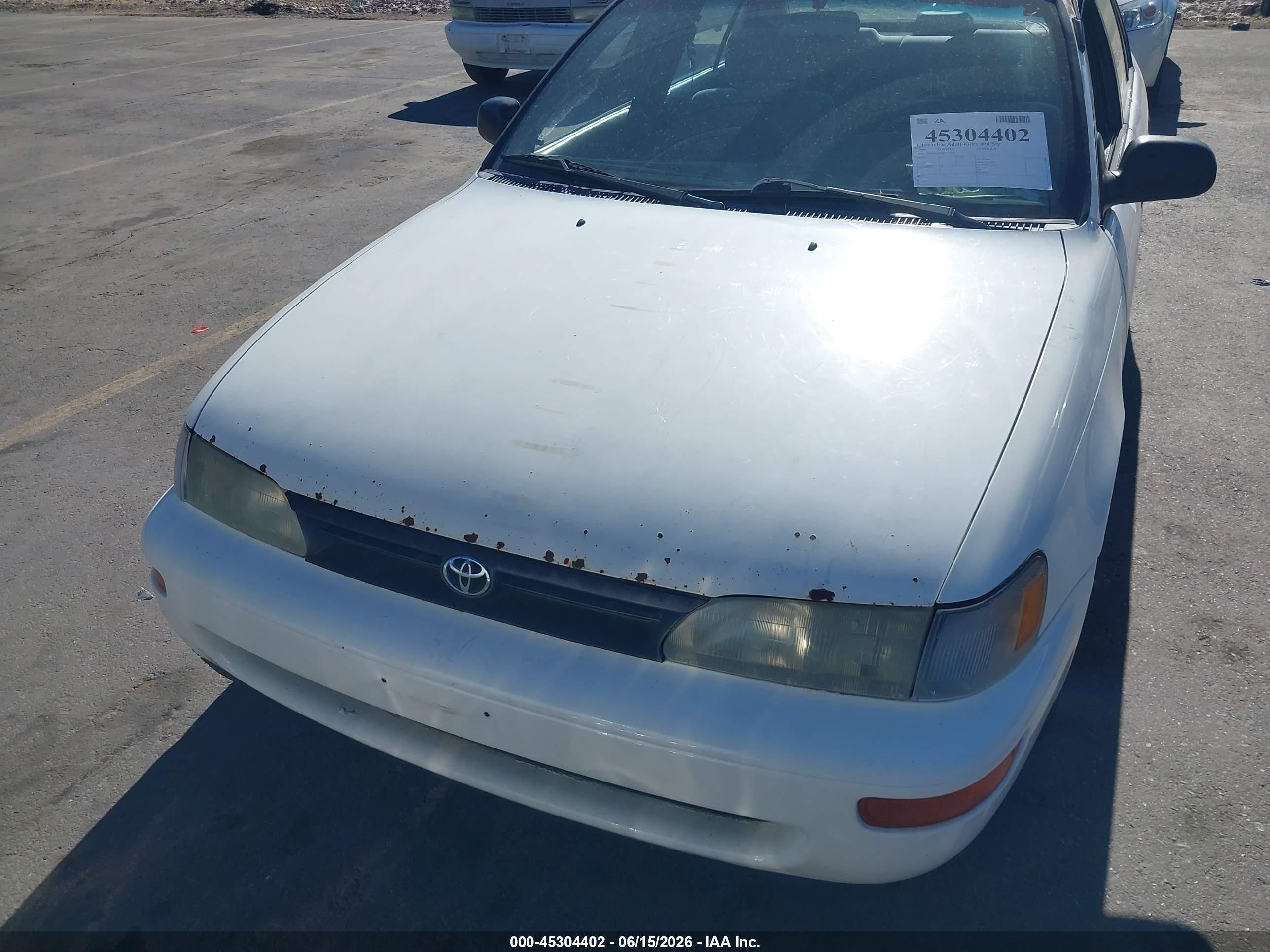 1995 Toyota Corolla Le/dx White vin: 1NXAE09B0SZ333400