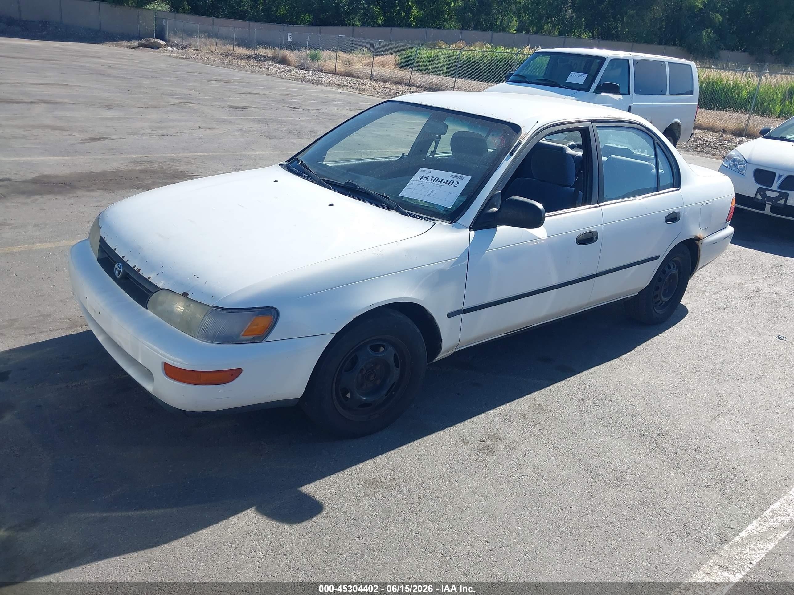 1995 Toyota Corolla Le/dx White vin: 1NXAE09B0SZ333400
