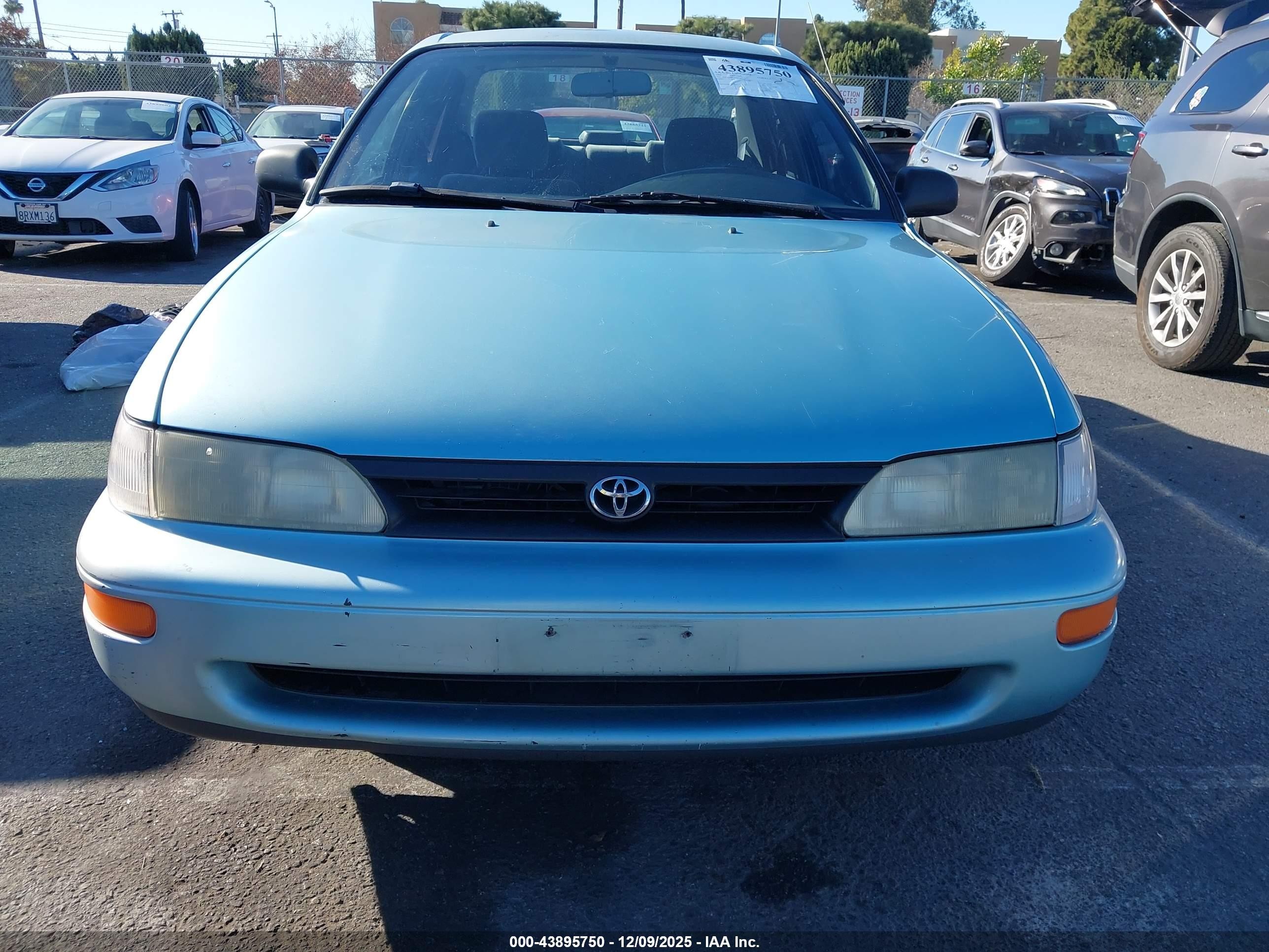 1995 Toyota Corolla Le/dx Teal vin: 1NXAE09B1SZ231443