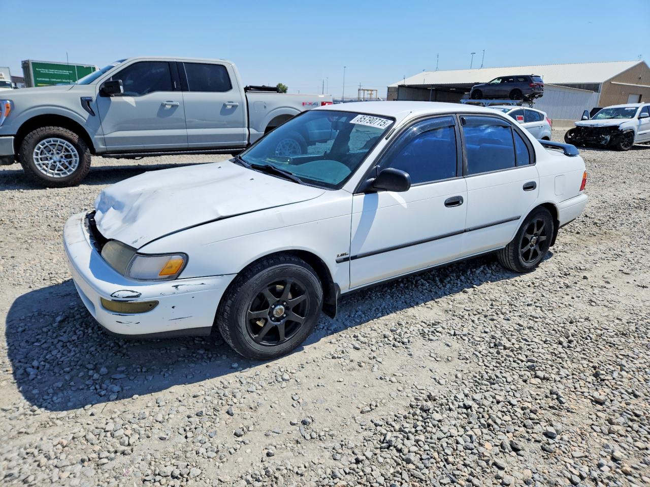 1995 Toyota Corolla Dx White vin: 1NXAE09B4SZ242114