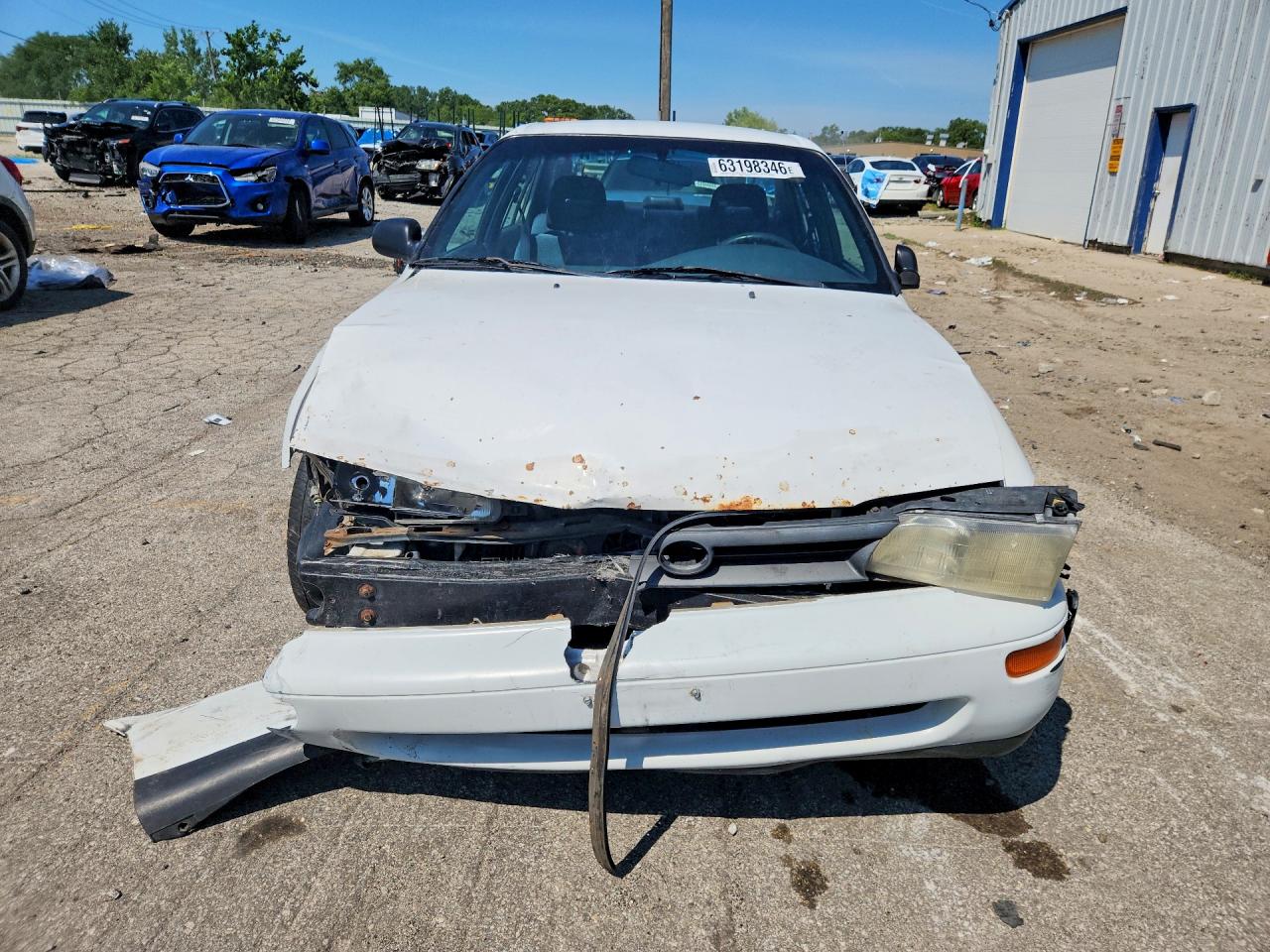 1995 Toyota Corolla Dx White vin: 1NXAE09B6SZ326659