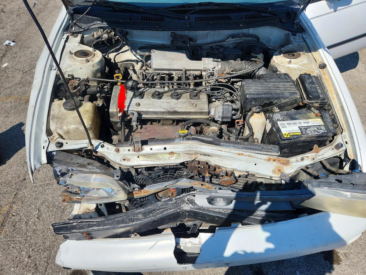 1995 Toyota Corolla Dx White vin: 1NXAE09B6SZ326659