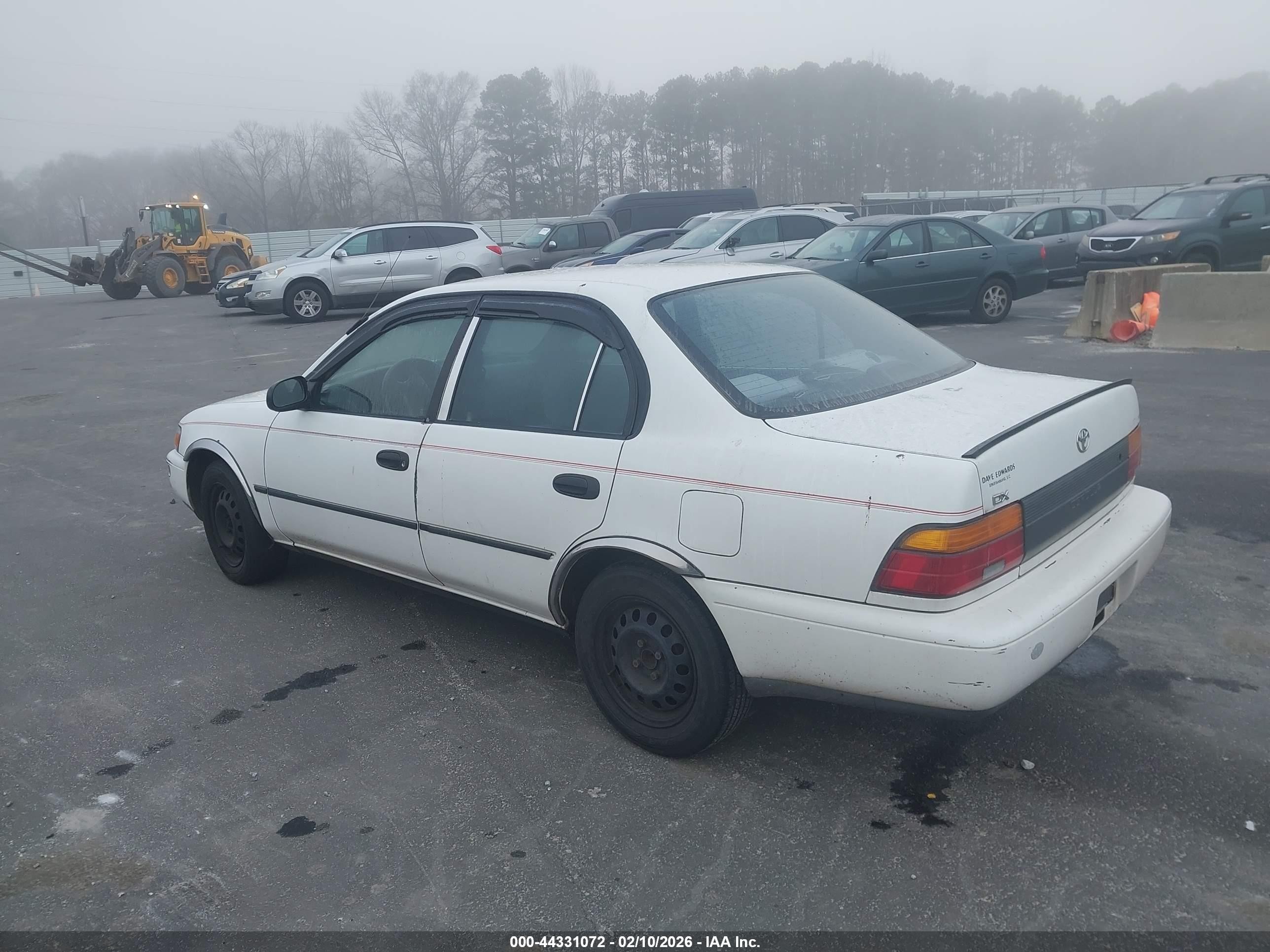 1993 Toyota Corolla Le/dx White vin: 1NXAE09E1PZ099513