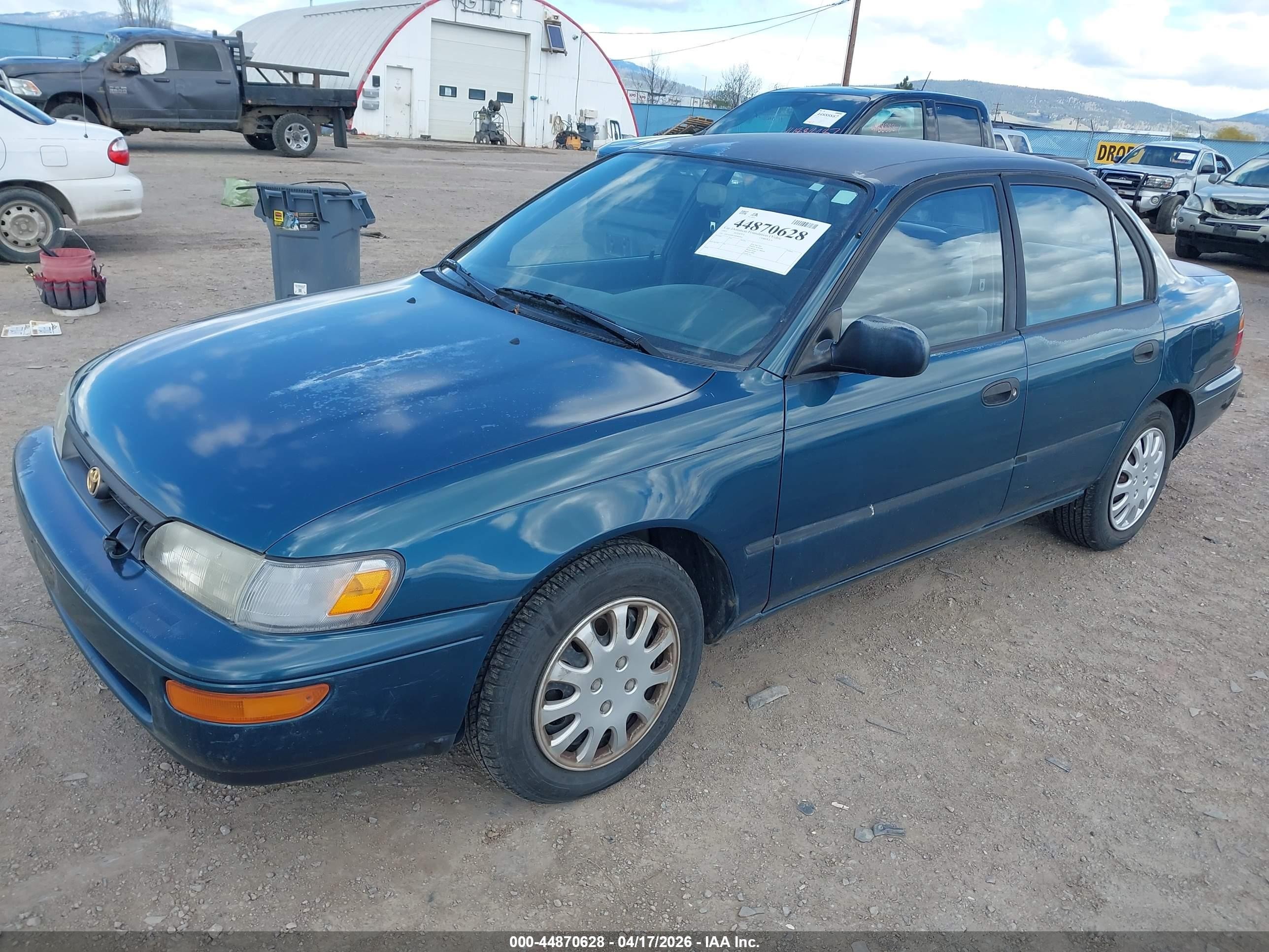 1993 Toyota Corolla Le/dx Green vin: 1NXAE09E3PZ086004