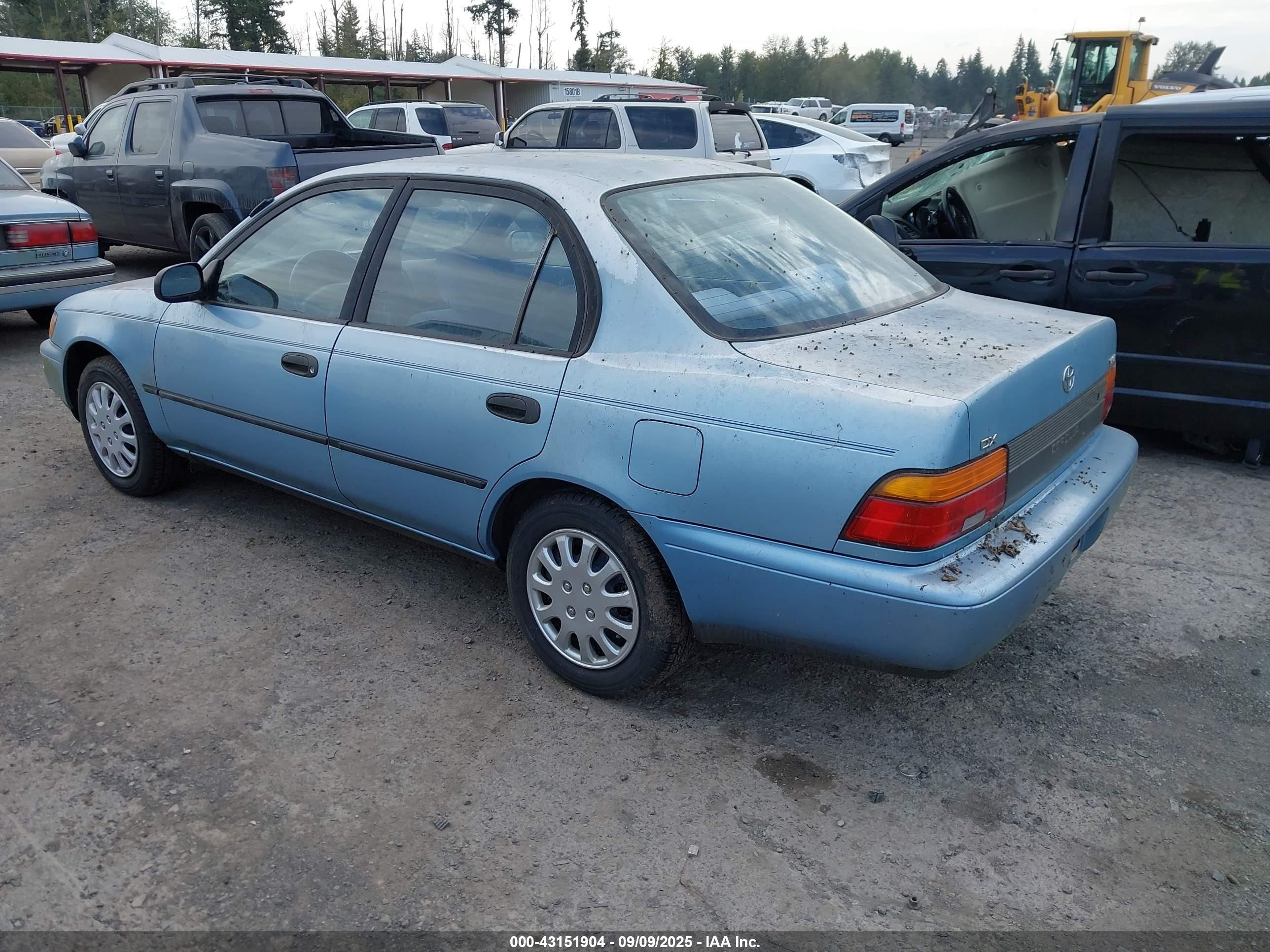 1993 Toyota Corolla Le/dx Бирюзовый vin: 1NXAE09E4PZ018617