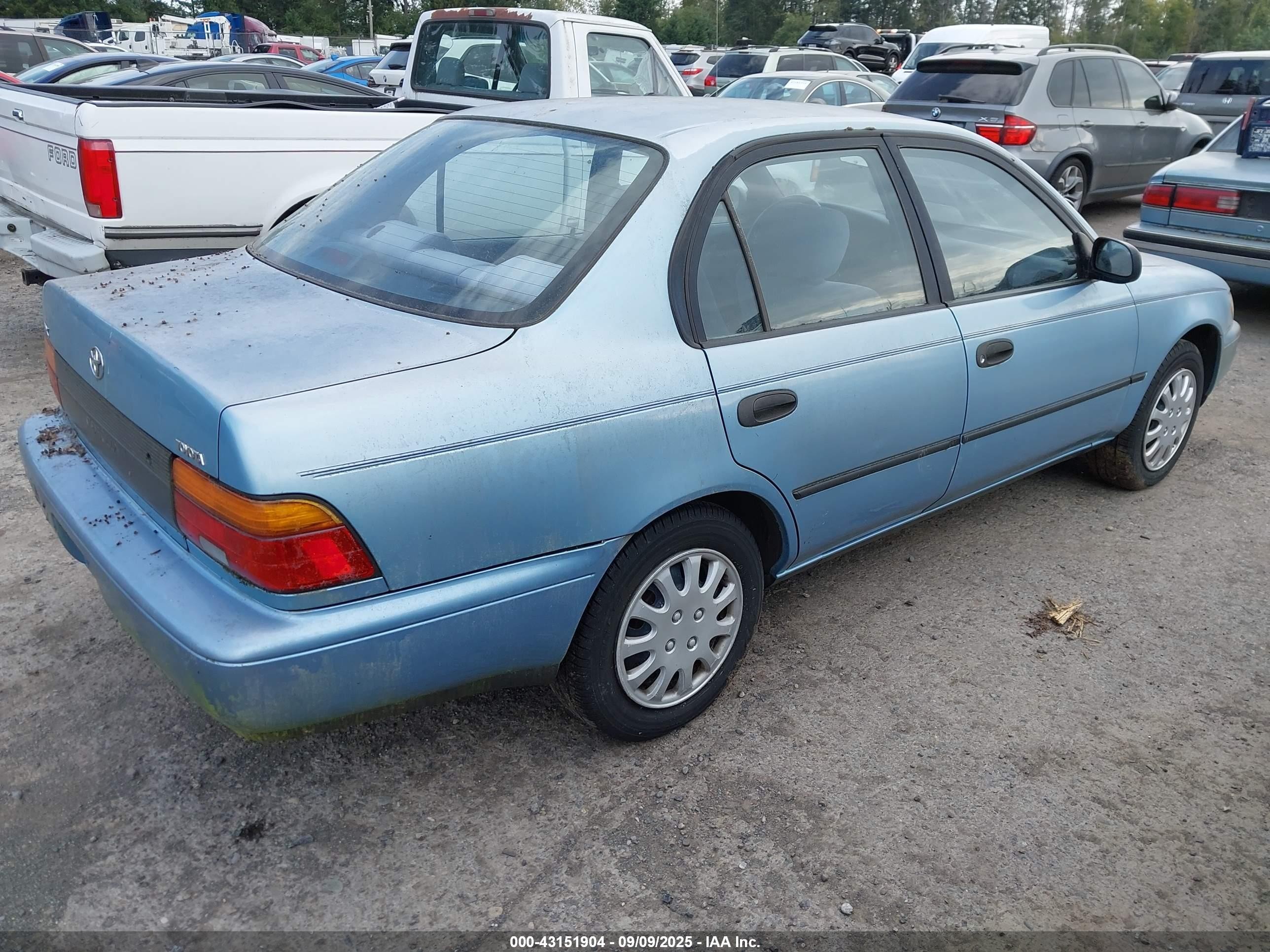 1993 Toyota Corolla Le/dx Бирюзовый vin: 1NXAE09E4PZ018617