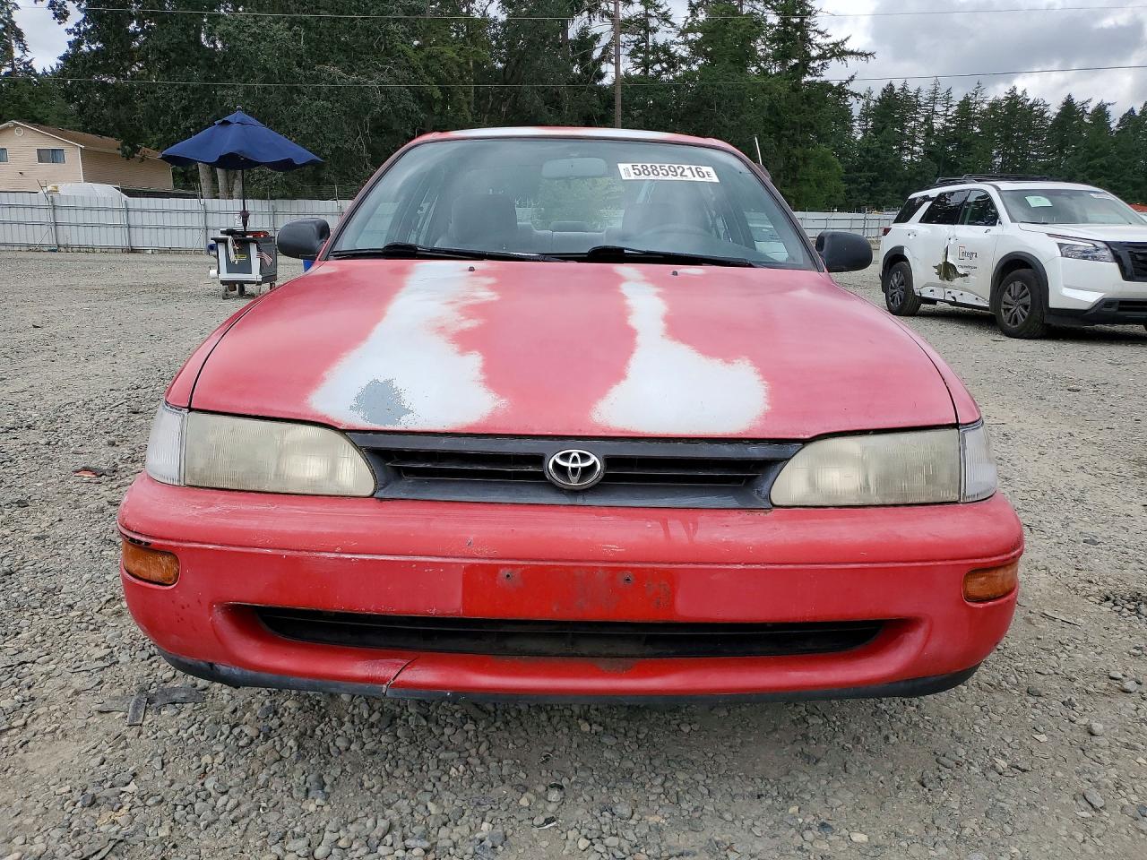 1993 Toyota Corolla Dx Red vin: 1NXAE09E7PZ055399