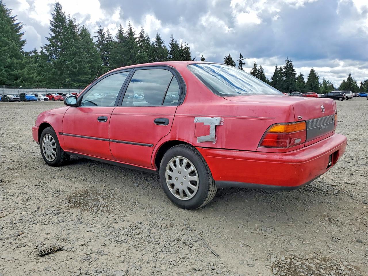 1993 Toyota Corolla Dx Red vin: 1NXAE09E7PZ055399