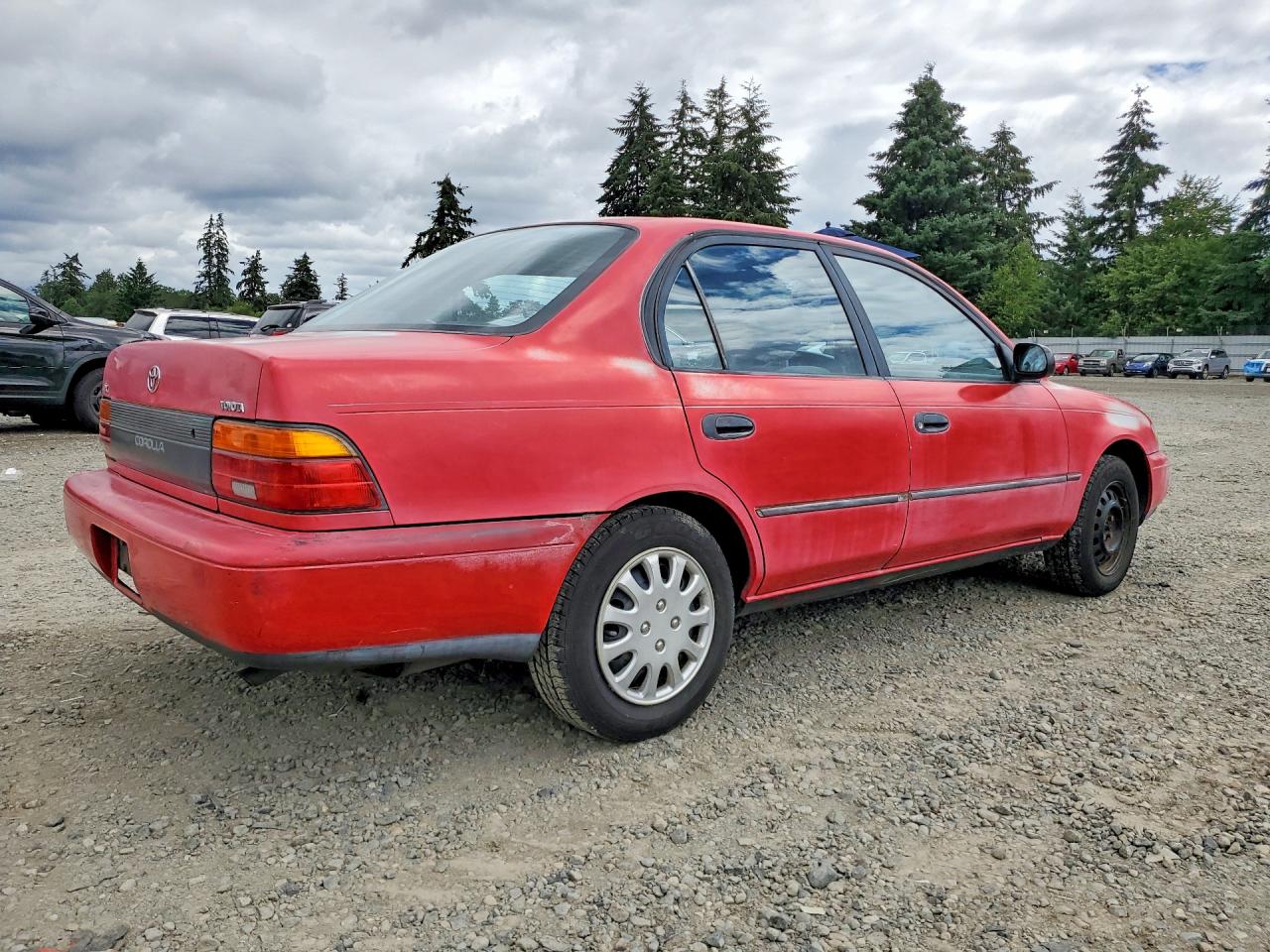 1993 Toyota Corolla Dx Red vin: 1NXAE09E7PZ055399