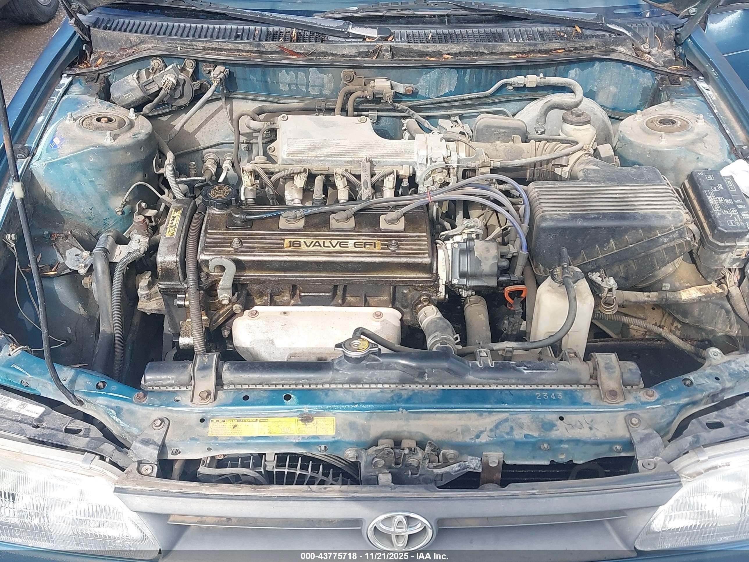 1993 Toyota Corolla Le/dx Blue vin: 1NXAE09E8PZ090484