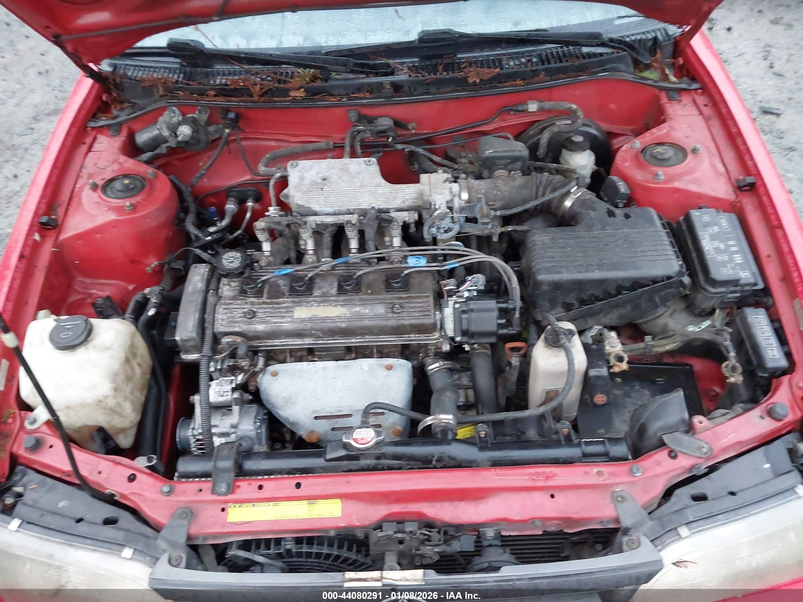 1993 Toyota Corolla Le/dx Red vin: 1NXAE09EXPZ034854