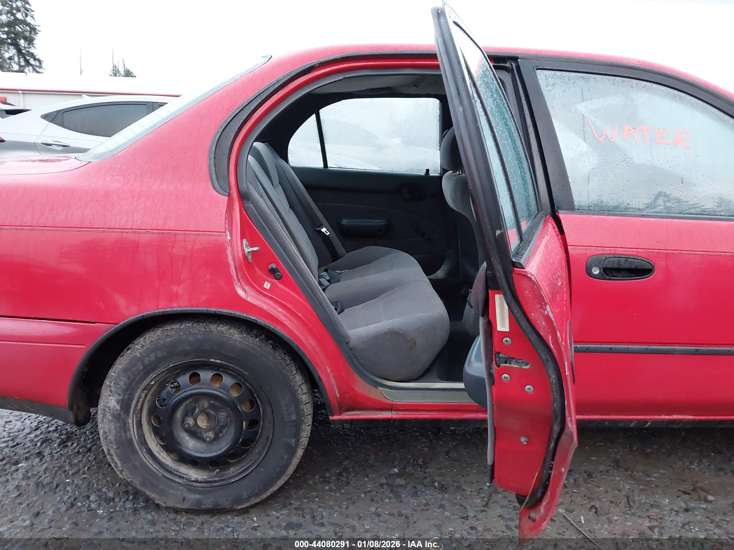 1993 Toyota Corolla Le/dx Red vin: 1NXAE09EXPZ034854