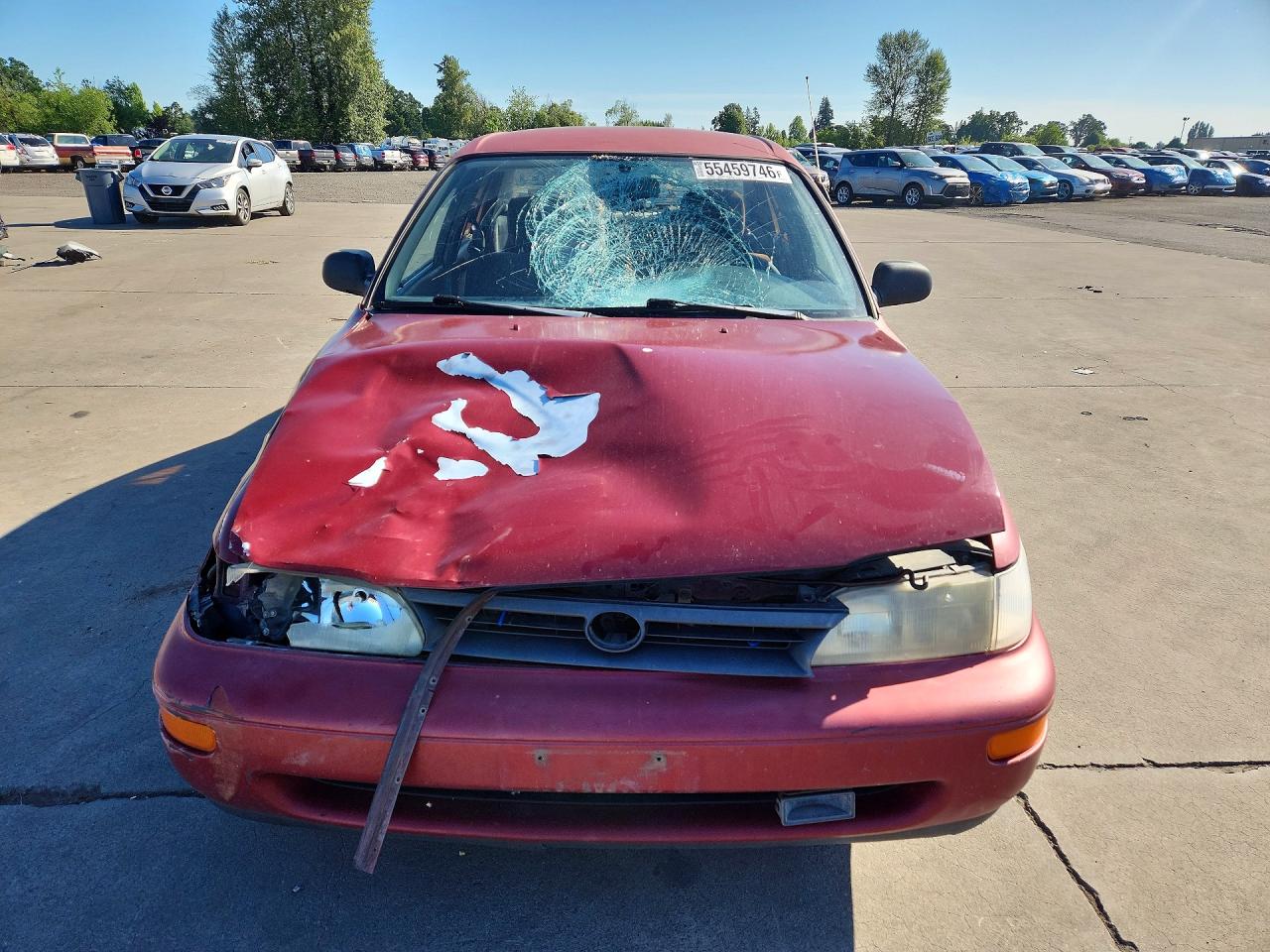1993 Toyota Corolla Deluxe Red vin: 1NXAE09EXPZ104305