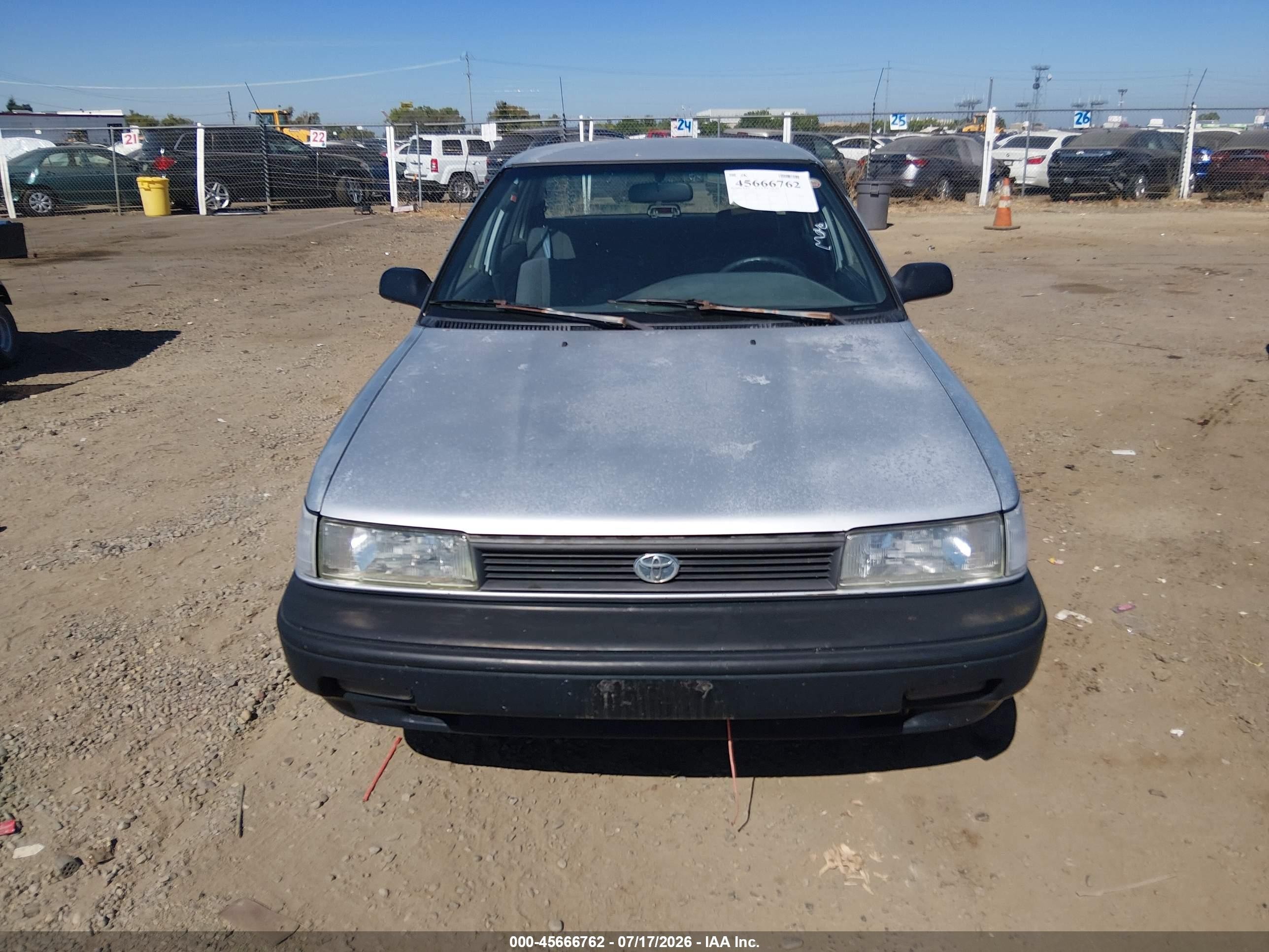 1991 Toyota Corolla   Silver vin: 1NXAE91A4MZ265497