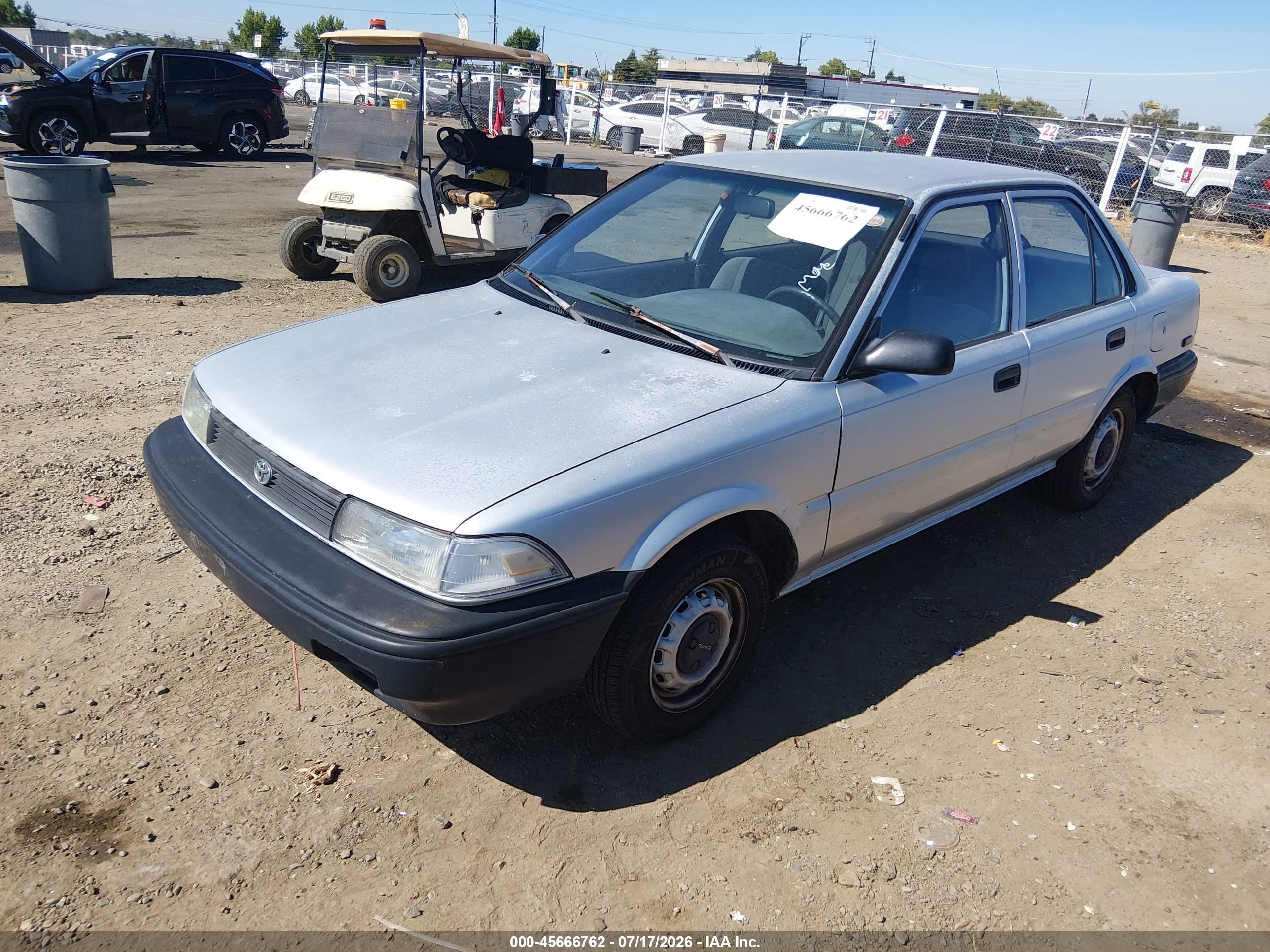 1991 Toyota Corolla   Silver vin: 1NXAE91A4MZ265497