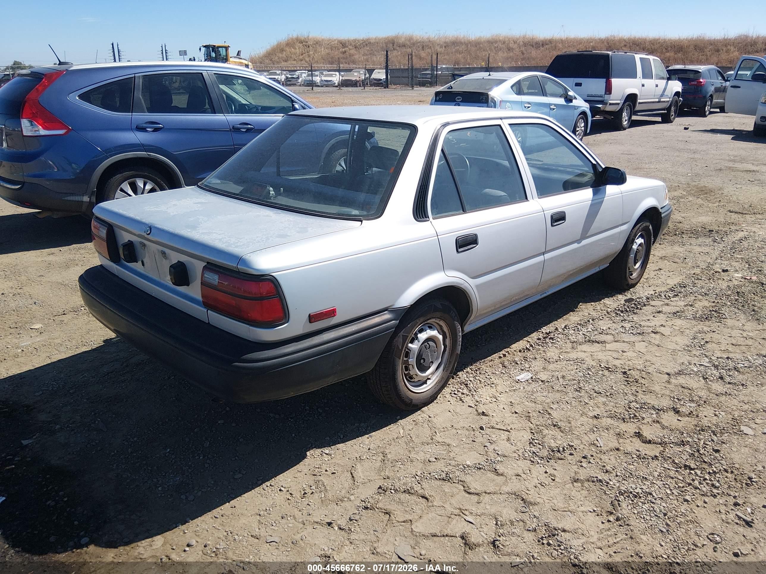 1991 Toyota Corolla   Silver vin: 1NXAE91A4MZ265497