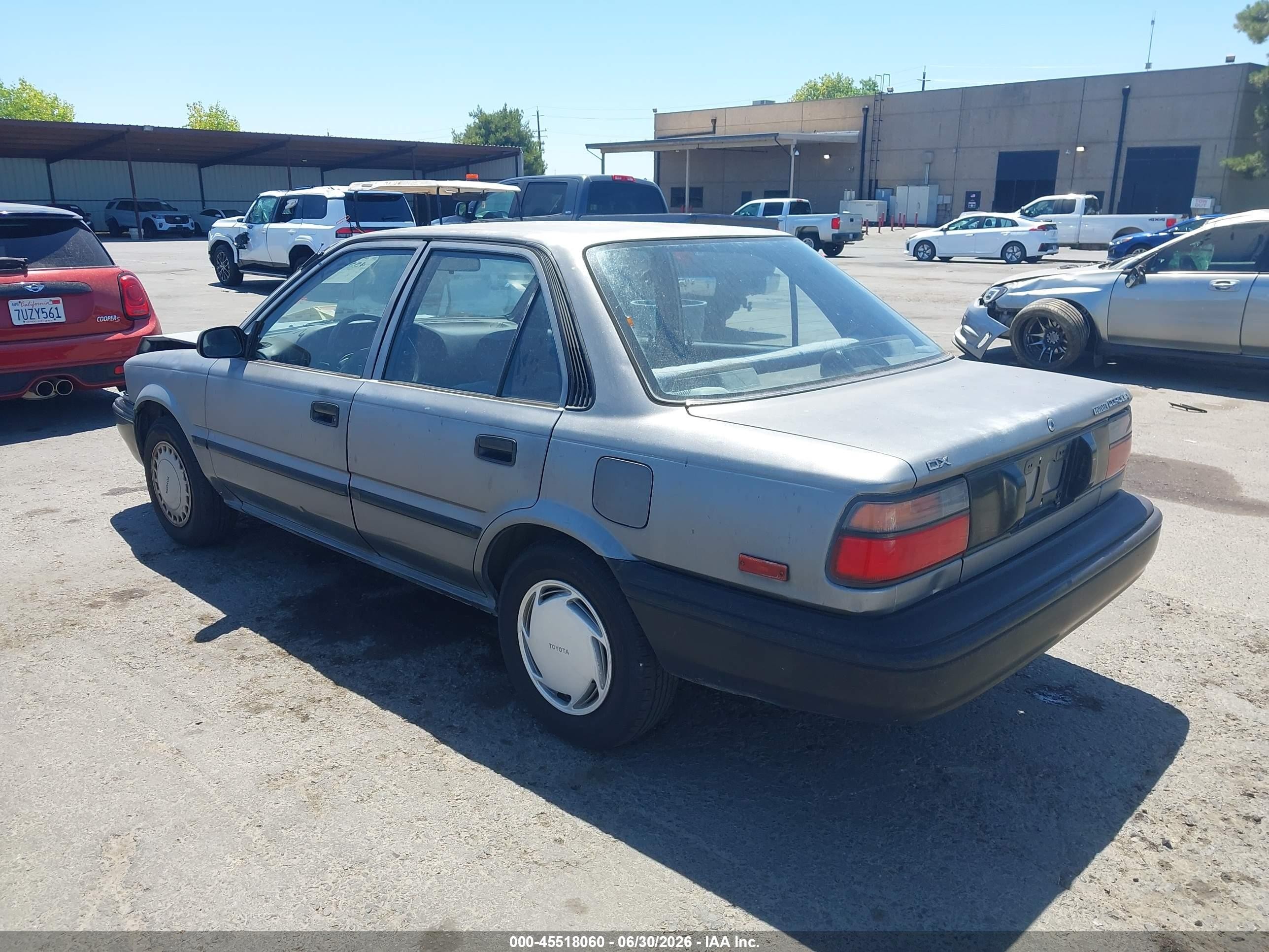 1990 Toyota Corolla Dlx Silver vin: 1NXAE94A6LZ160938