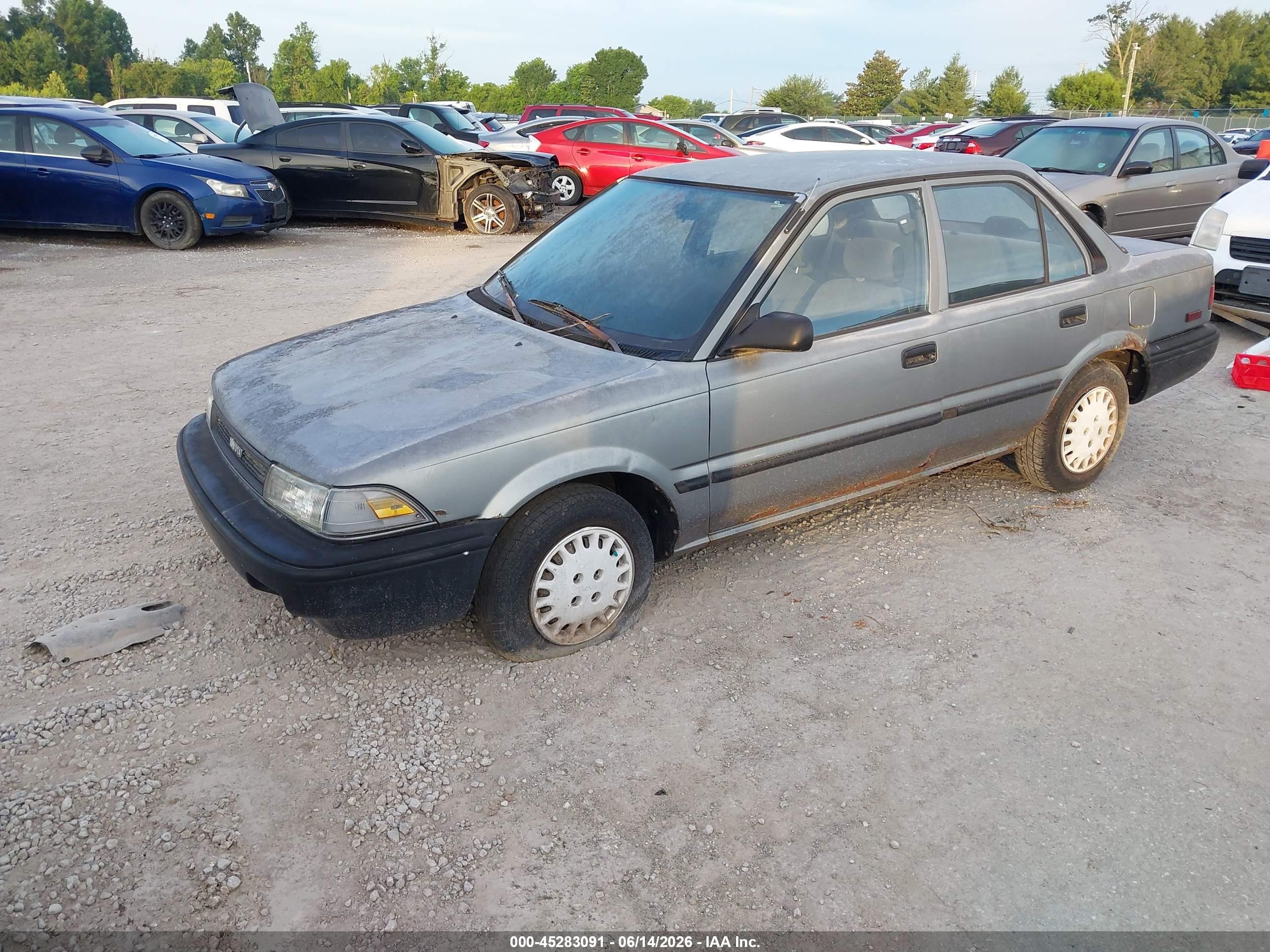 1990 Toyota Corolla Dlx Gray vin: 1NXAE94A6LZ161555