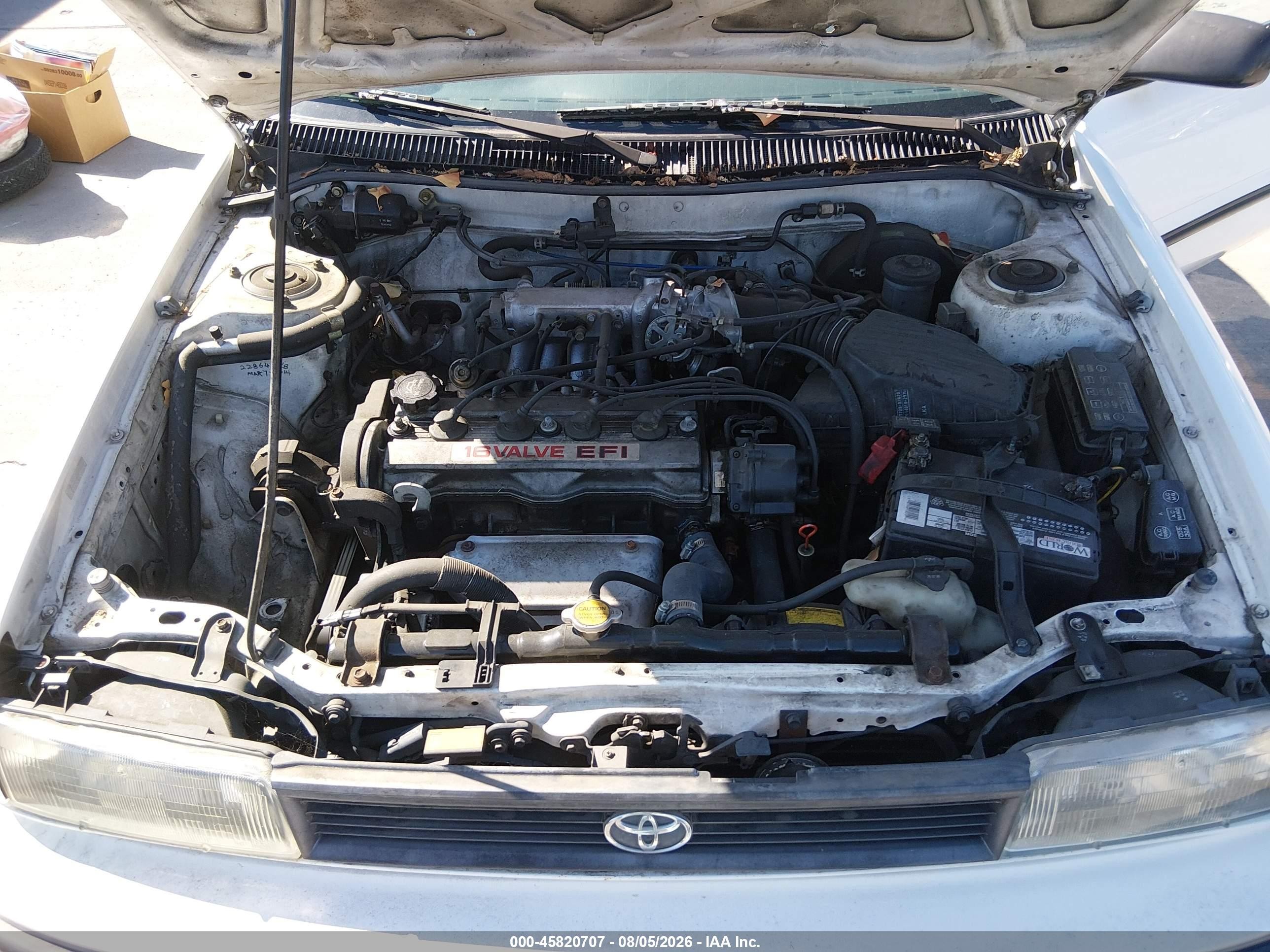 1991 Toyota Corolla Dlx White vin: 1NXAE94AXMZ175945