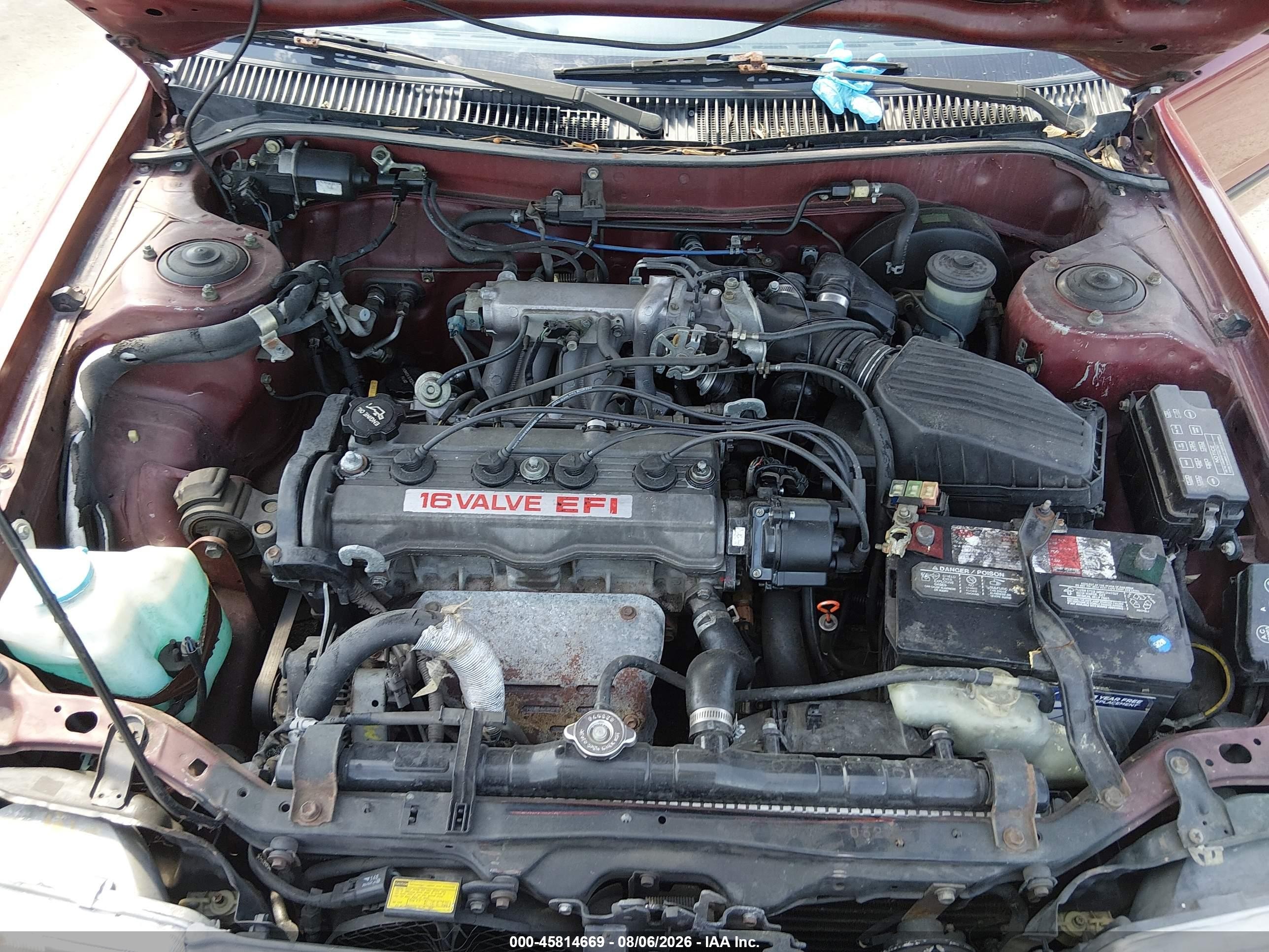 1991 Toyota Corolla Dlx Красный vin: 1NXAE94AXMZ180269