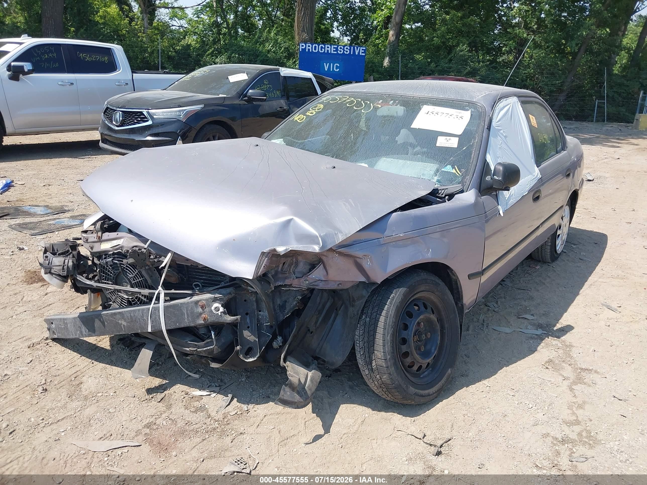 1997 Toyota Corolla Ce Серый vin: 1NXBA02E3VZ532739